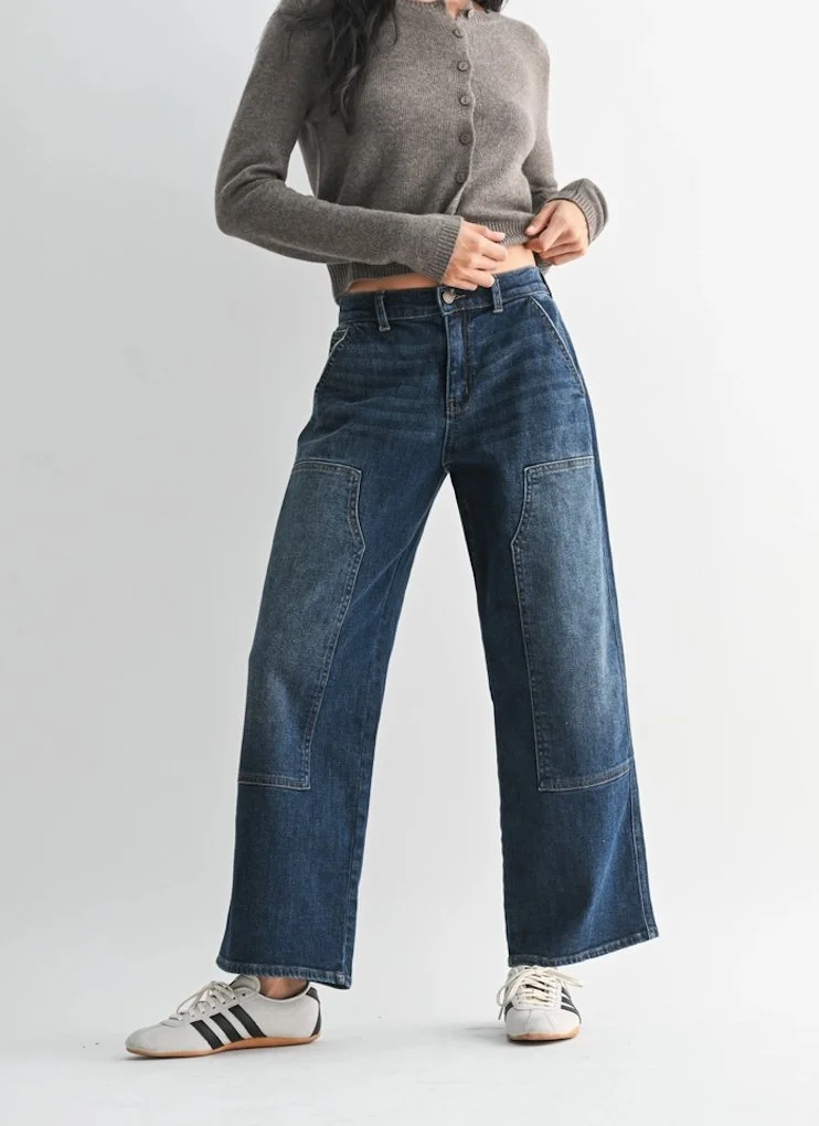 Front Patch Jeans