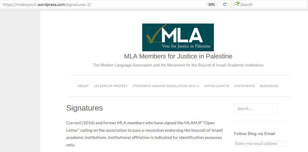 Statement in Support of a Boycott of Israeli Academic Institutions