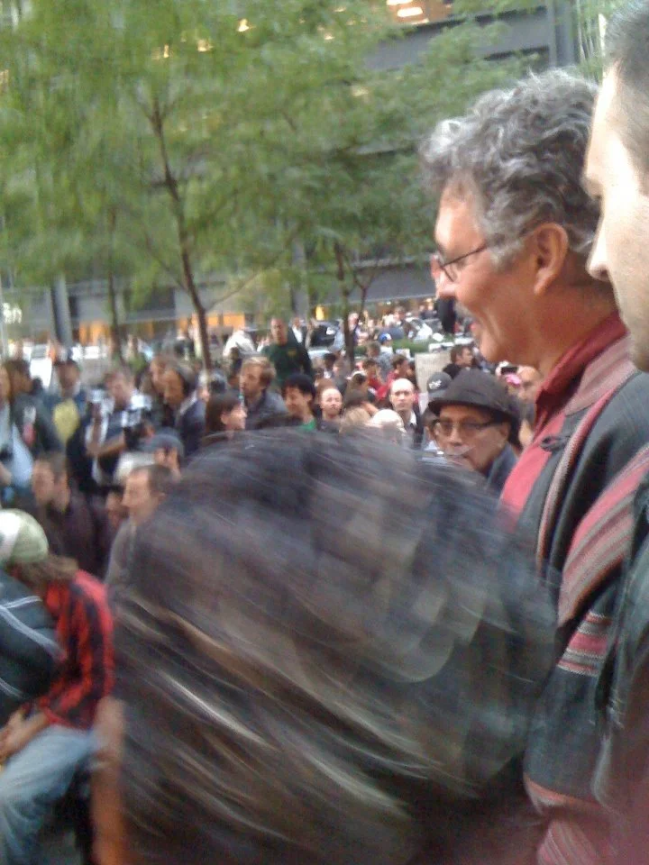 Speaking at Occupy Wall Street (October 7, 2011) -- with Kostis Karpozilos