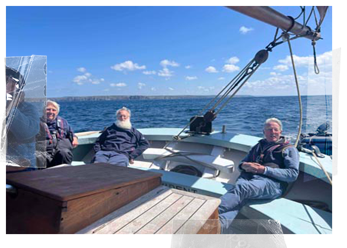 Relaxed guest crew