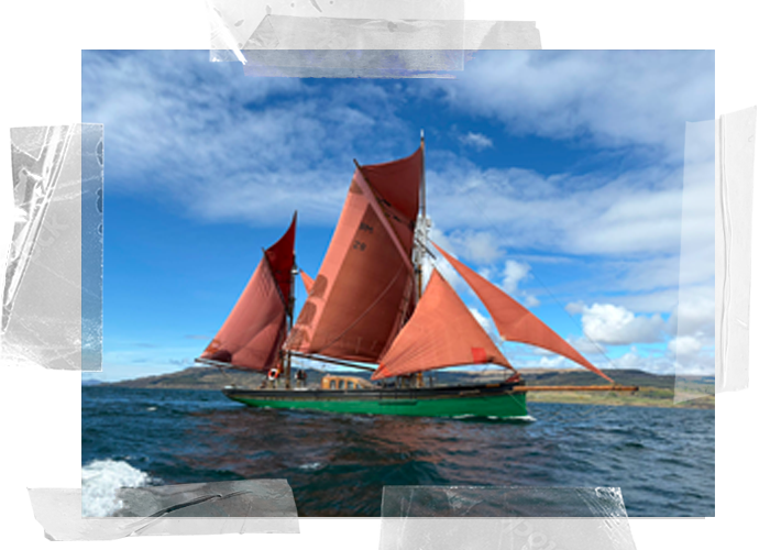 Provident Sailing School, Provident under full sail on the West Coast