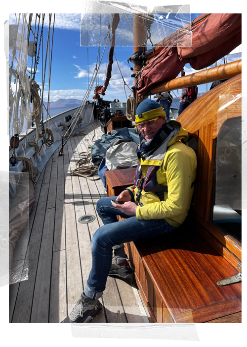 Happy guest crew on board Provident
