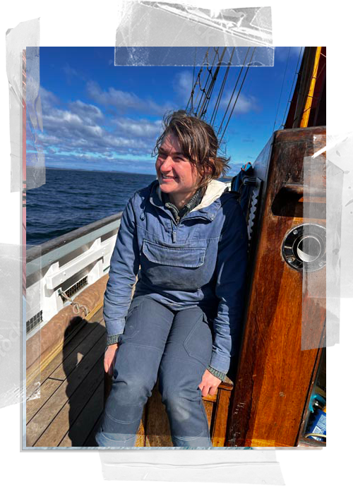 Relaxed crew, Anneka, at Provident Sailing School