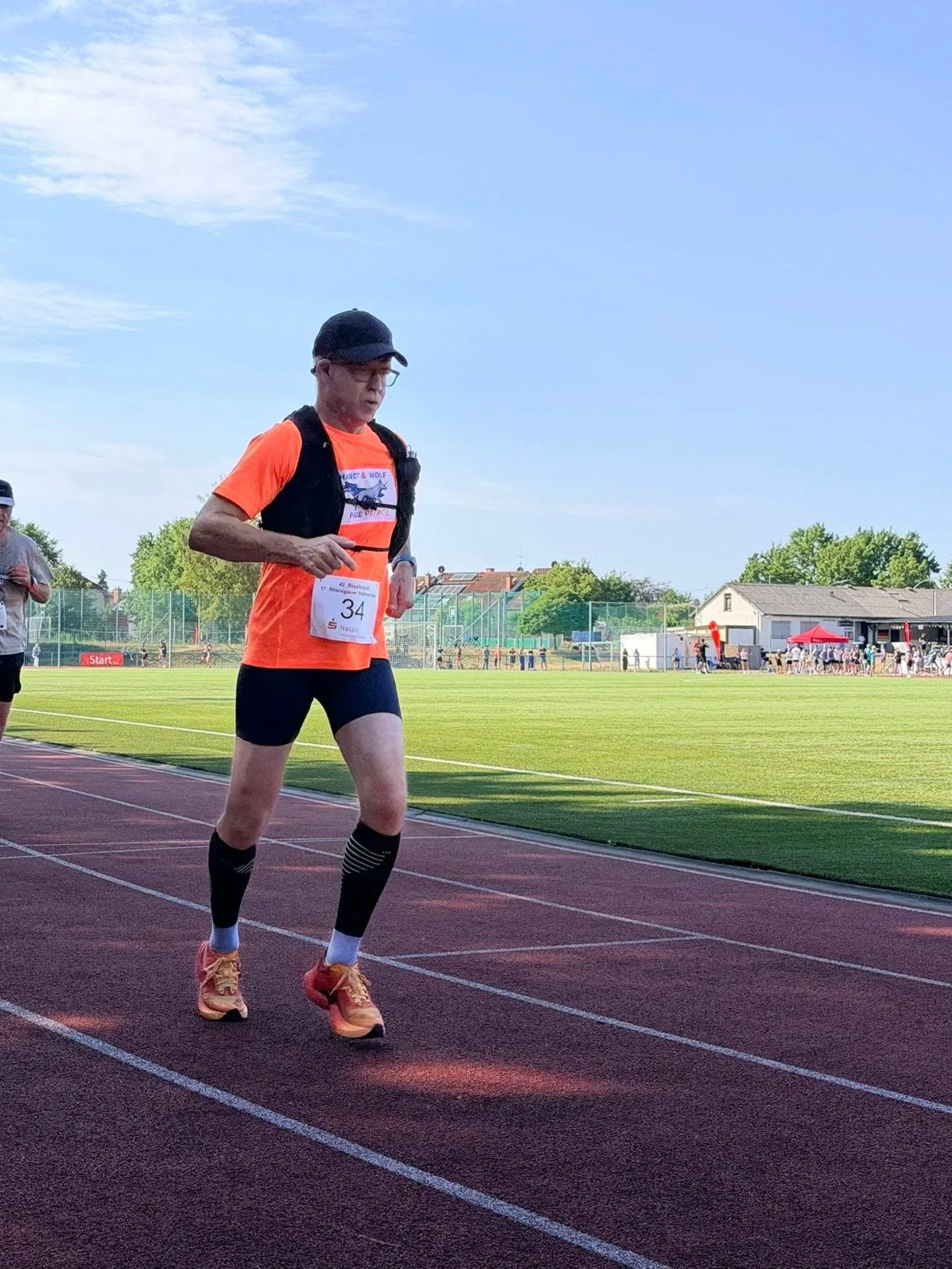 Thomas beim Rieslinglauf bei Hitze