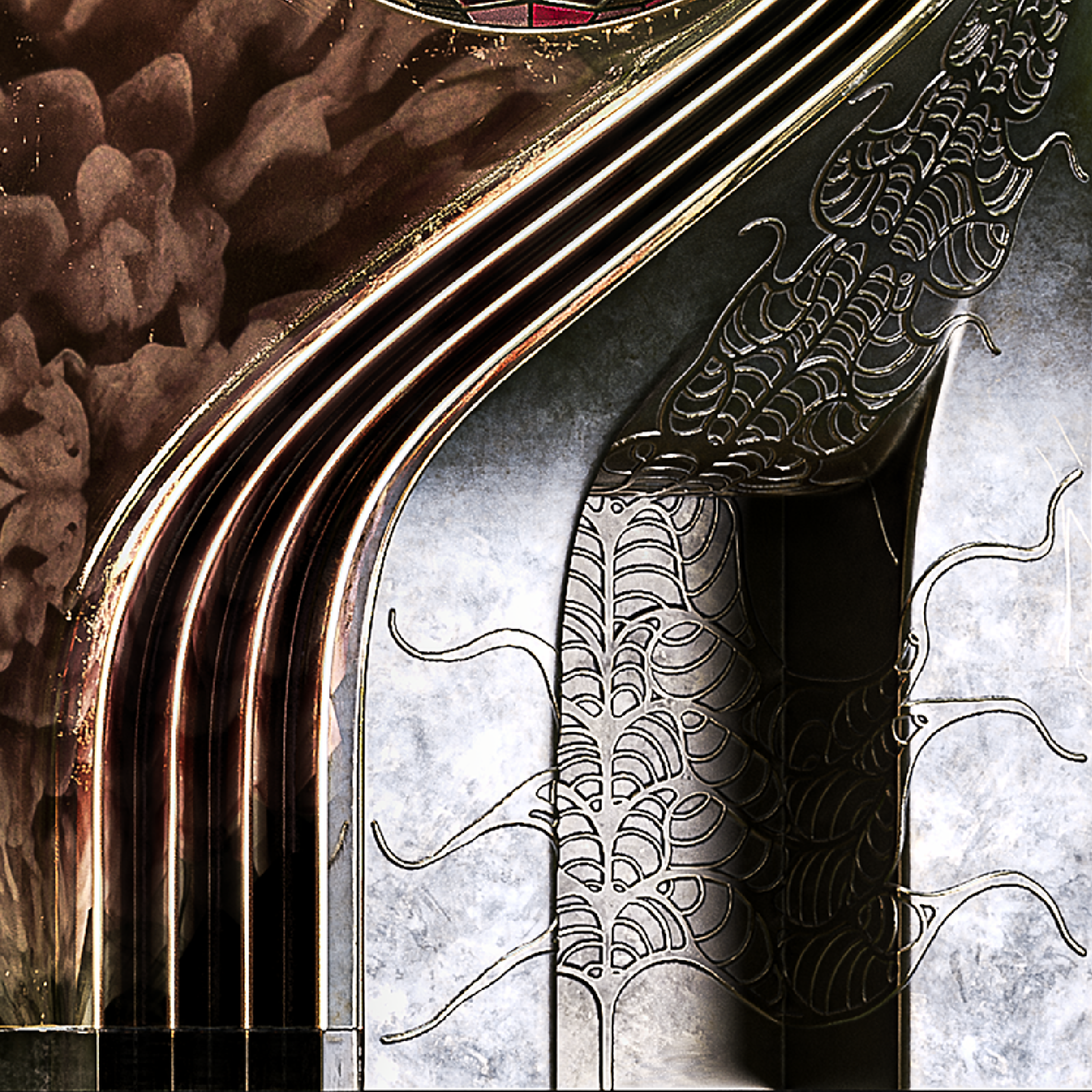 Her House - Selene portrayed with moon orchid symbolism in a poetic style by Amittai Lee Antoine.