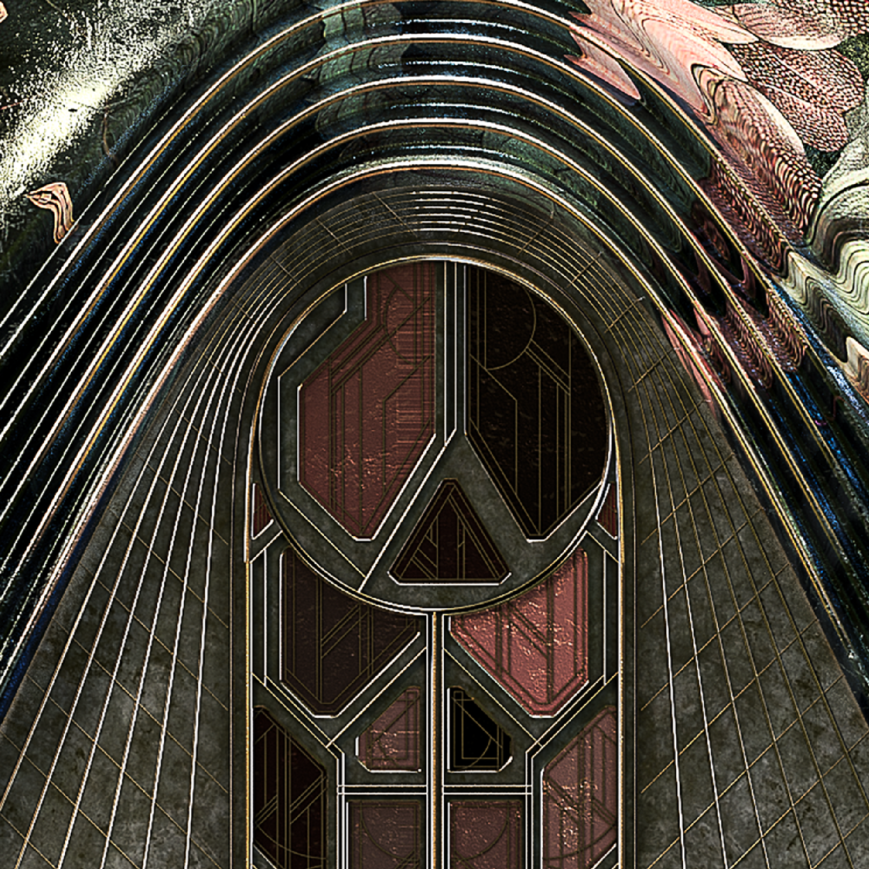 Her House - Elara with blue Himalayan poppy symbolism in a poetic portrait by Amittai Lee Antoine.