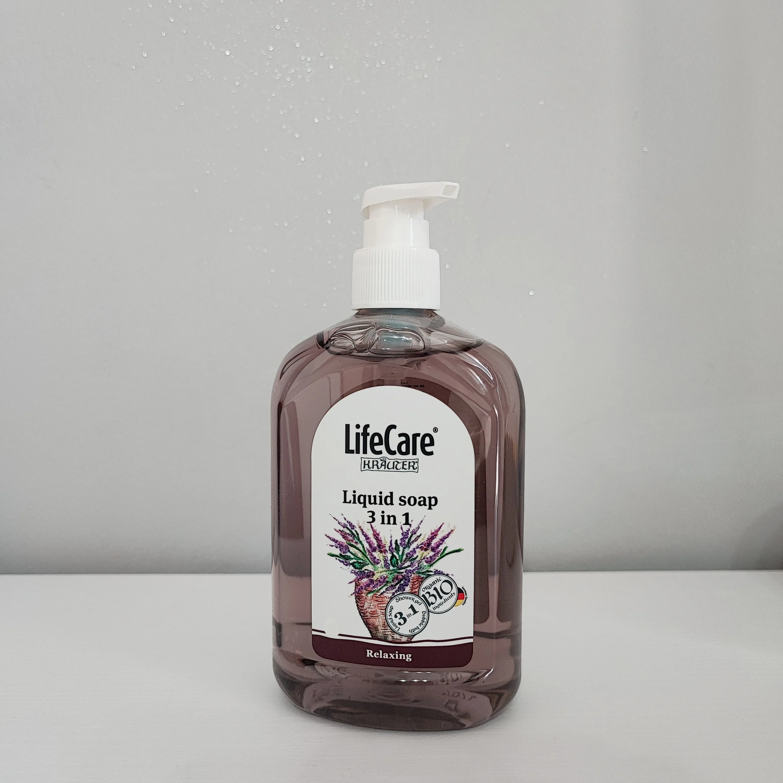 4104 3 in 1 Sapone liquido, con lavanda ed erbe BIO, Life Care.jpg
