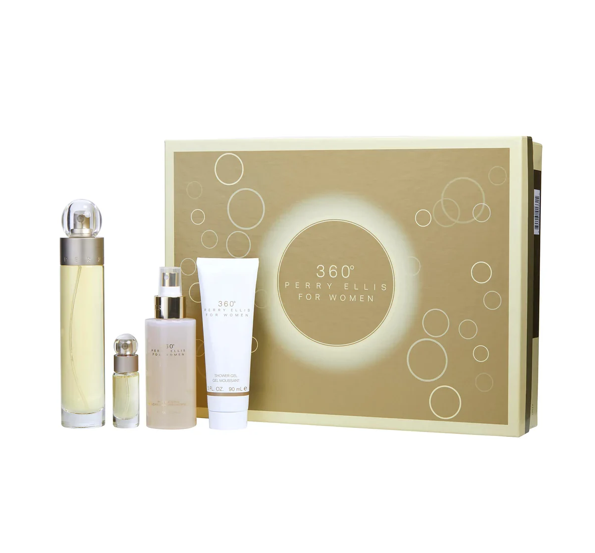 PERRY ELLIS 360° Eau de Toilette for Women Gift Set (100ml + 118ml + 90ml + 7.5ml)