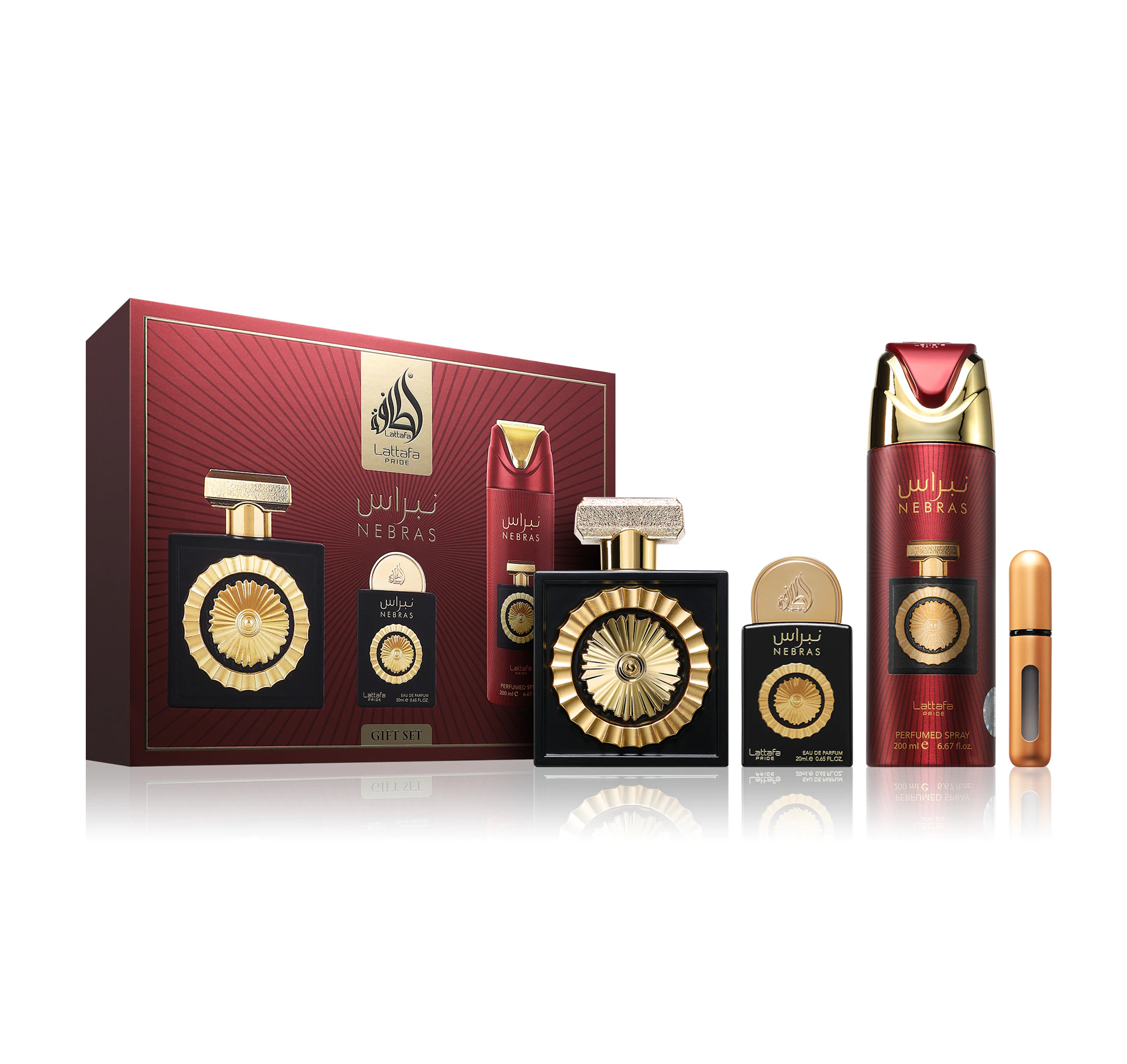 Lattafa Pride Nebras EDP Gift Set 禮盒套裝 (100ml + 20ml + 200ml)