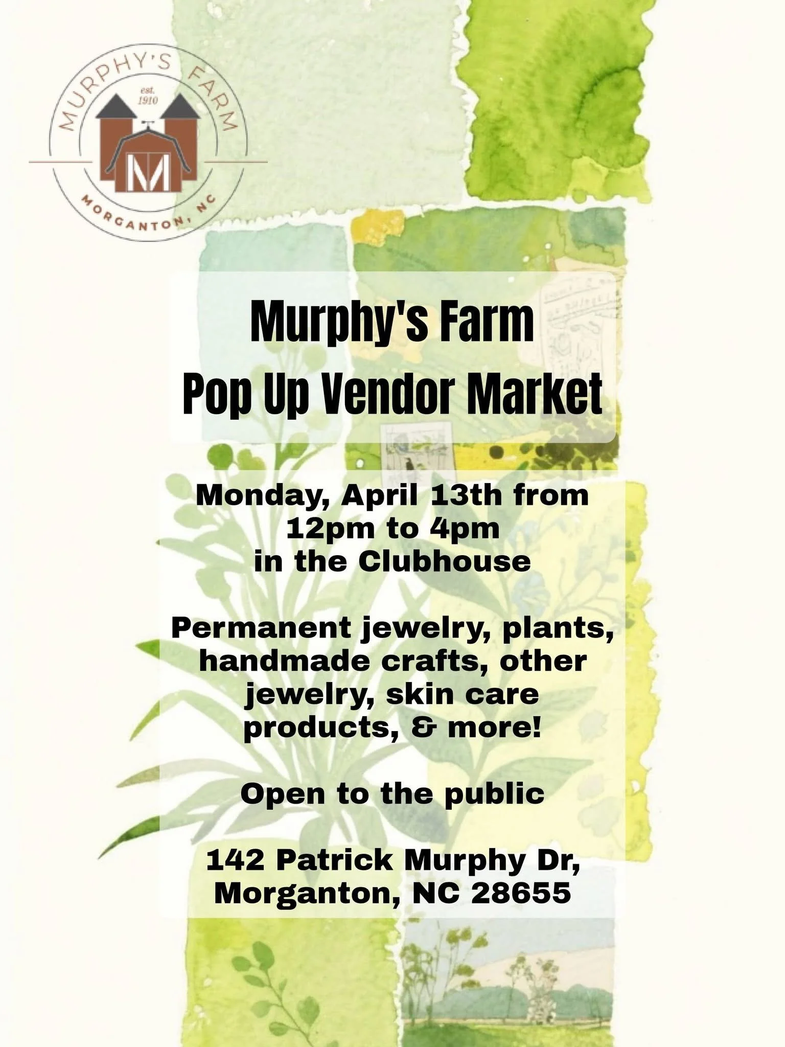 Murphy’s Farm Pop Up Vendor Market