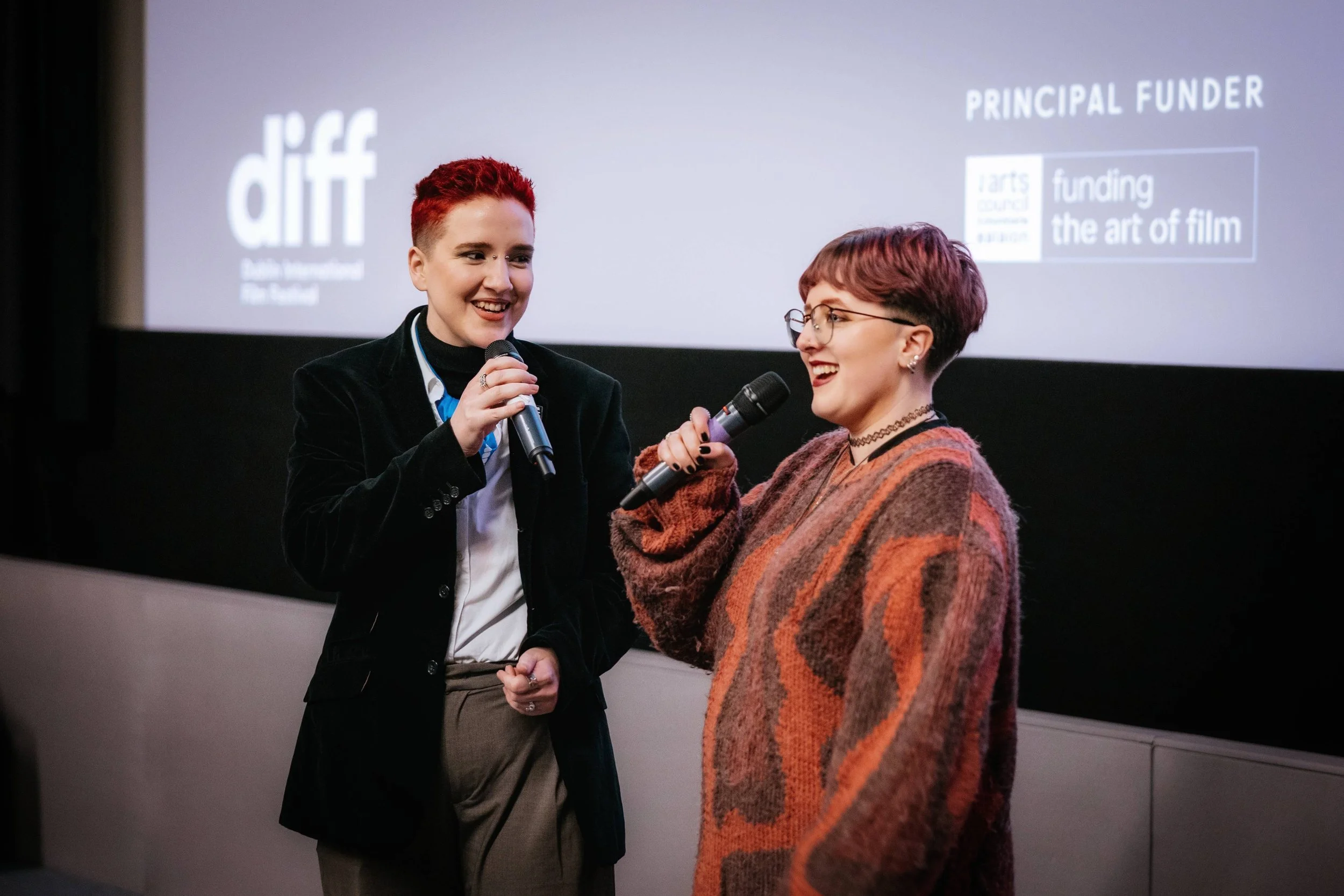 Myself & Penn Bálint introducing the DIFF Shorts 2 Programme