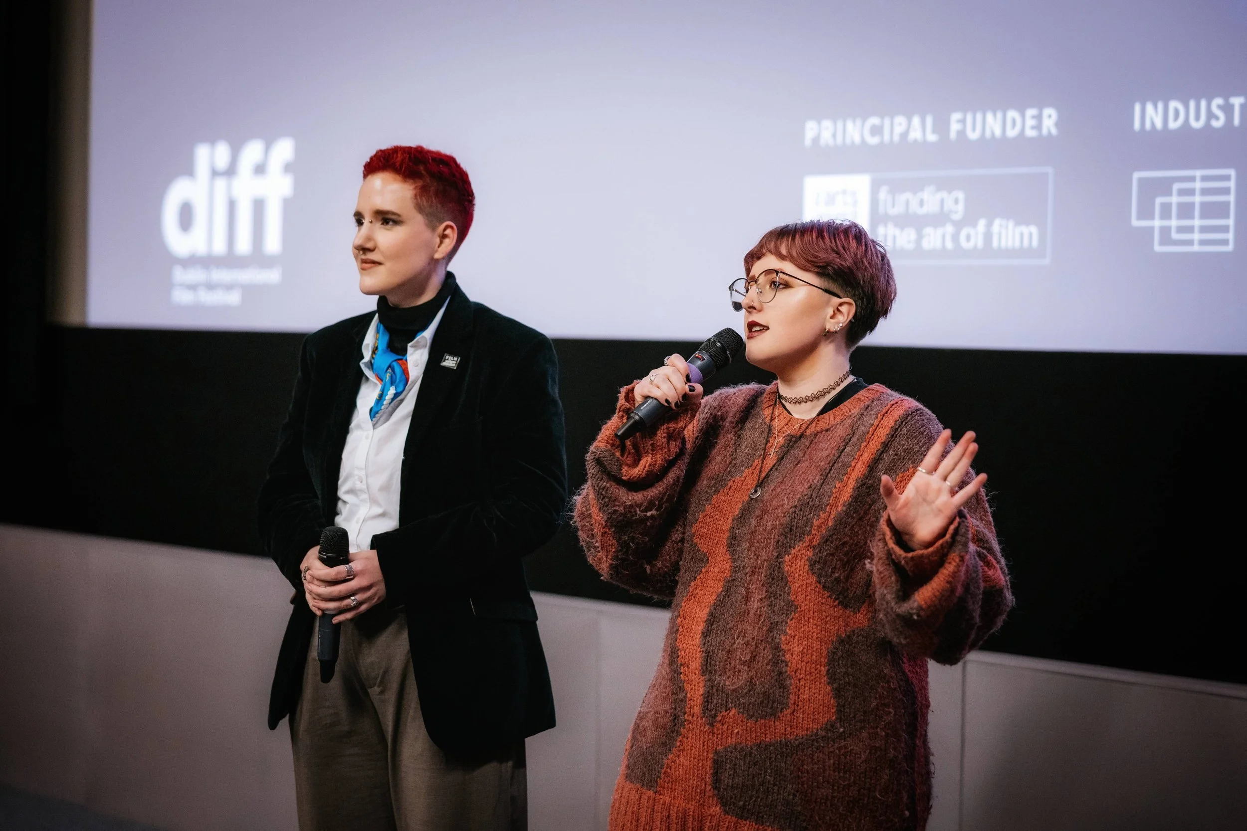 Myself & Penn Bálint introducing the DIFF Shorts 2 Programme