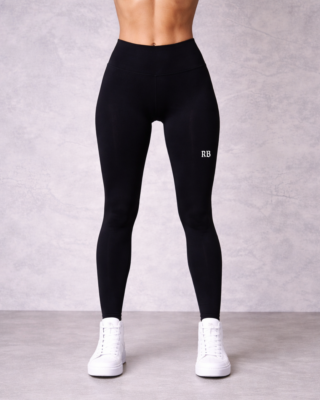 TRAINING HIGH WAIST LEGGINGS IN BLACK