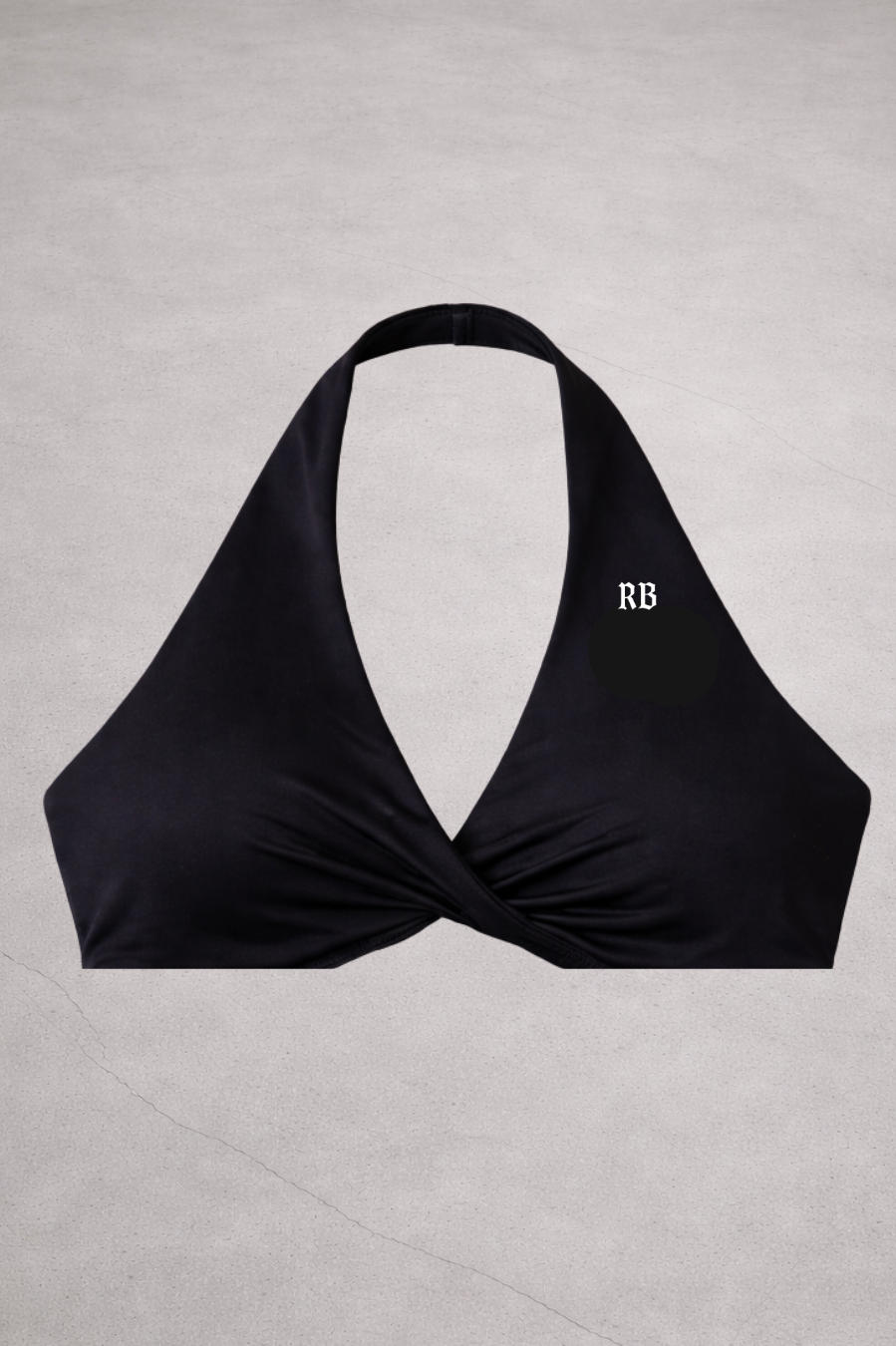 TRAINING HALTER BRA IN BLACK