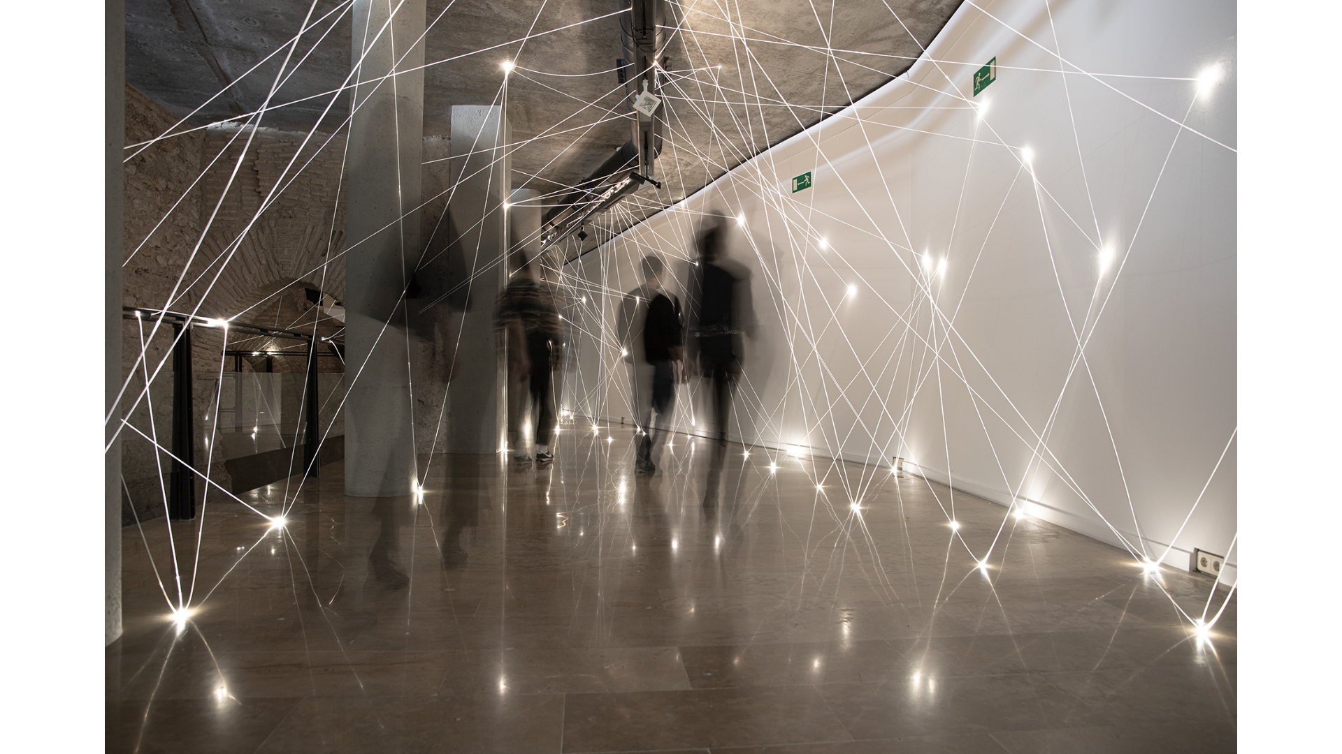 Conexions//Light Fiber Installation Valencia, Italy