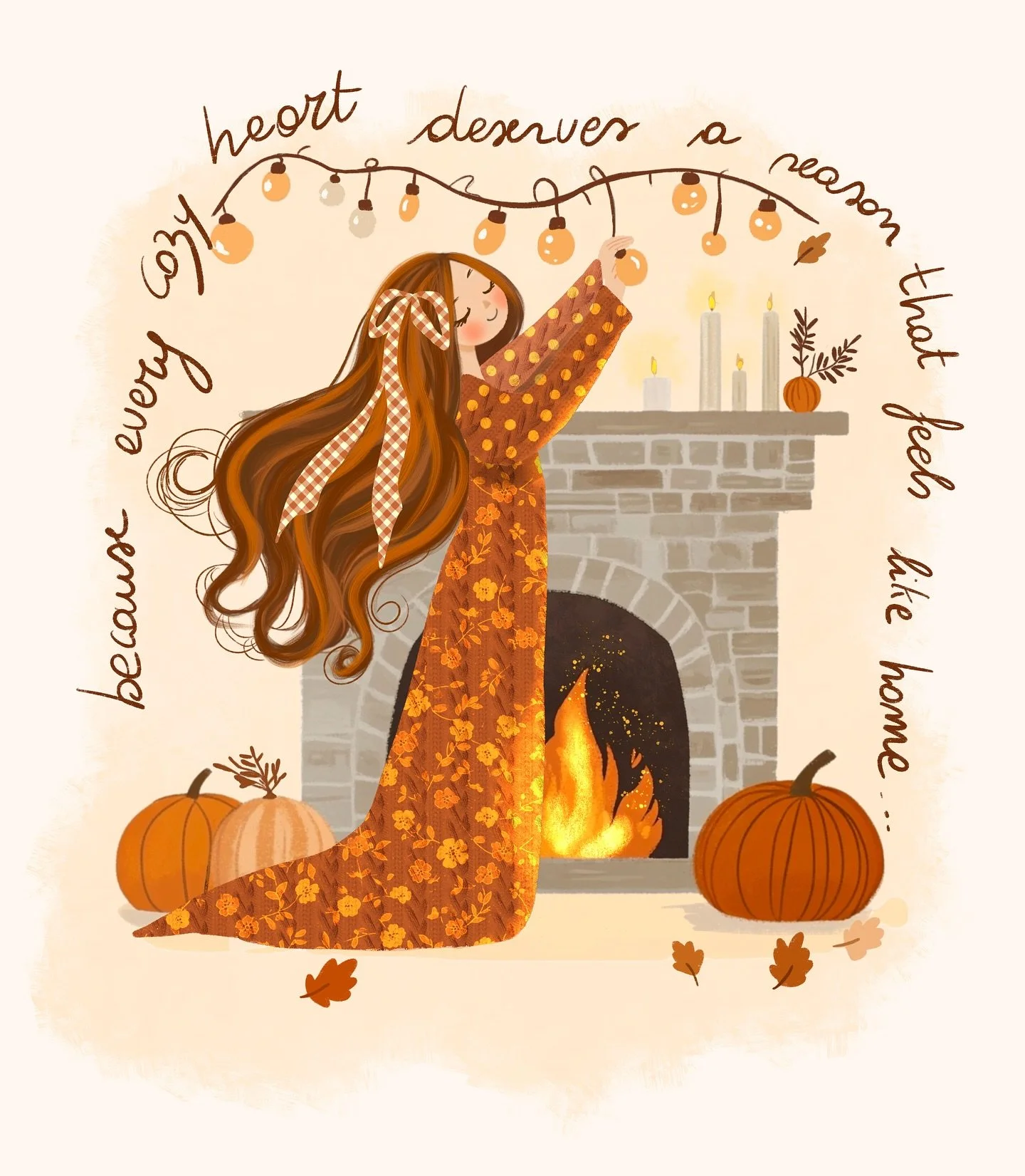 There&rsquo;s something about autumn that feels like a gentle exhale &mdash;
the warmth of candlelight, the sound of wood crackling,
and that quiet peace that wraps your heart when the world slows down. 🍂
Every year, I wait for this feeling to come 