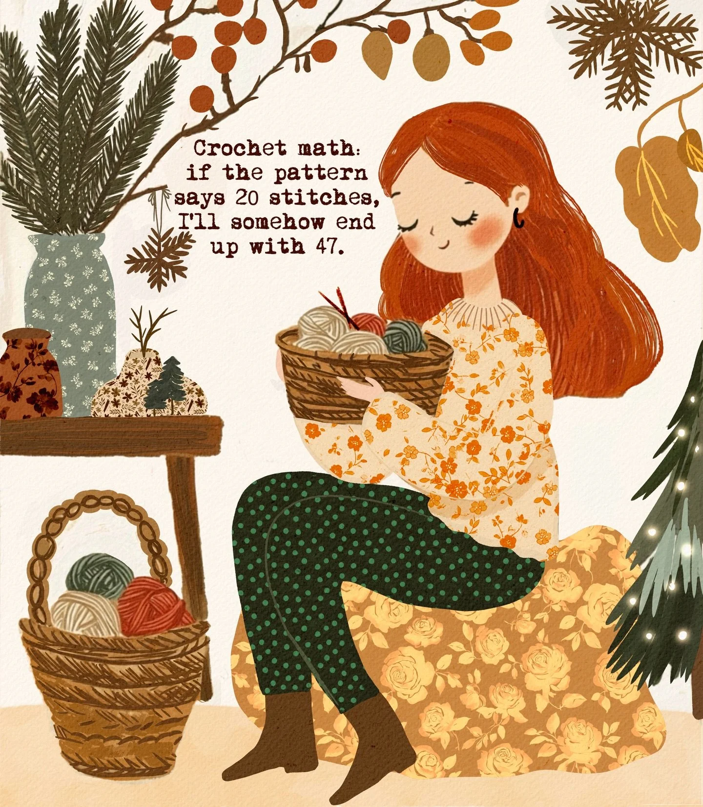 Crochet math: if the pattern says 20 stitches, I&rsquo;ll somehow end up with 47.
At this point I&rsquo;m convinced the yarn has free will and I&rsquo;m just here hoping it turns into something cute anyway 🤣🧶✨
If you&rsquo;ve ever &ldquo;accidental