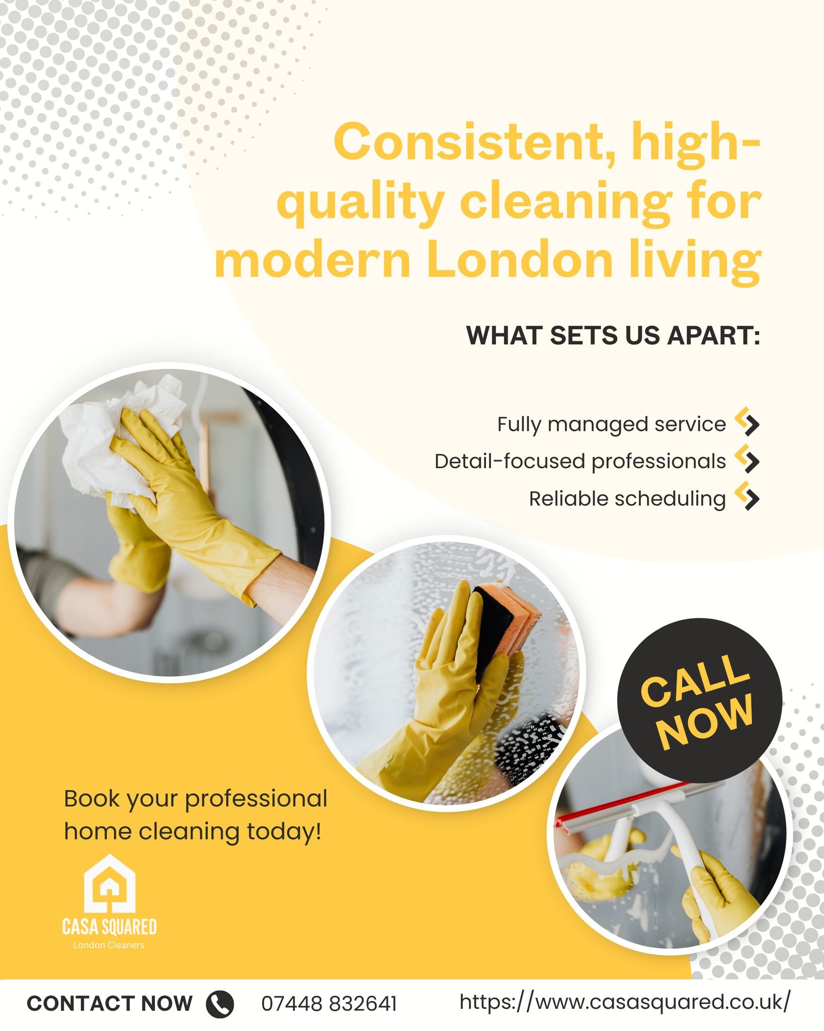 Cleanliness isn&rsquo;t a luxury &mdash; it&rsquo;s a standard 🧼📋.

Casa Squared provides professional cleaning services designed for busy London homes 🏙️. 

From regular visits to detailed deep cleans, we focus on precision, reliability, and visi