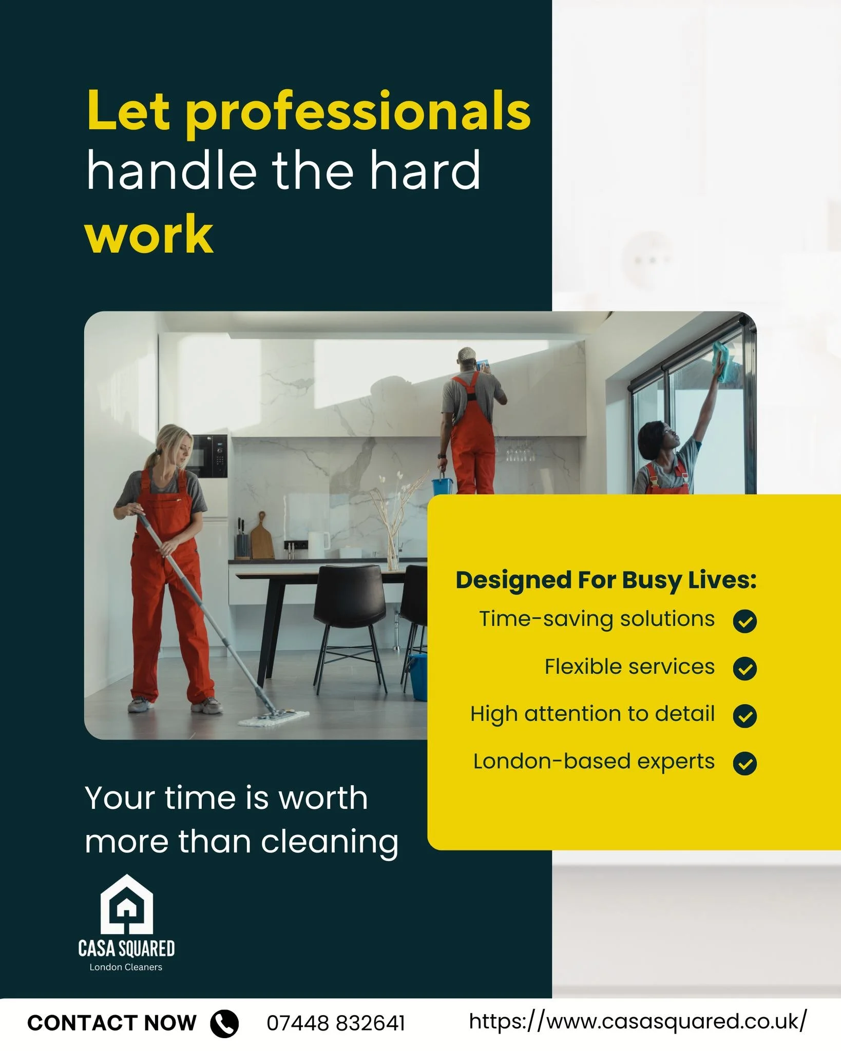 Every hour matters ⏳.

 Stop spending weekends scrubbing and start living 🏡.

 Casa Squared helps you reclaim your time with professional cleaning that fits your schedule ✨.

From homes to short-lets, we clean with care and precision ✔️.

#timematte