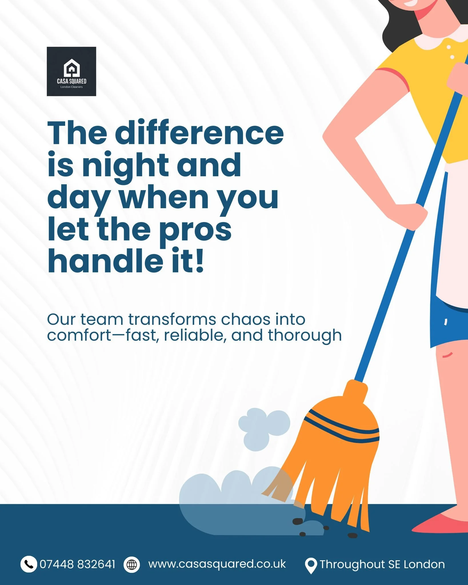 The difference really is night and day 🌙➡️☀️

When you let the pros handle the cleaning, your home feels lighter, fresher, and more comfortable&mdash;fast 🧼✨ 

Casa Squared turns everyday chaos into calm with reliable, thorough cleaning you can tru