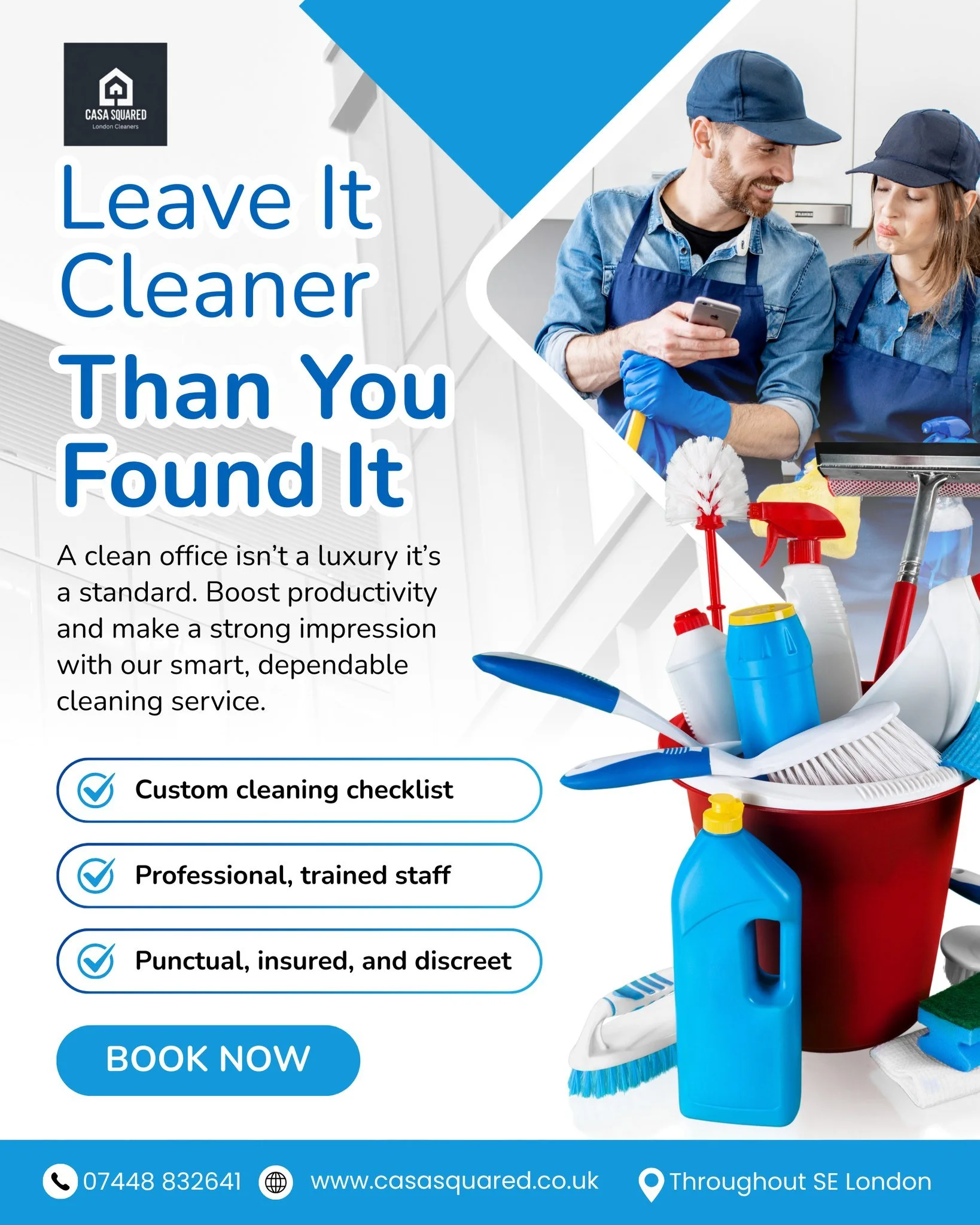 Leave it cleaner than you found it ✨🧼

A clean office isn&rsquo;t a luxury&mdash;it&rsquo;s a standard. Casa Squared delivers dependable, professional cleaning that boosts productivity and leaves the right impression every single day 🏢✔️ 

With tra