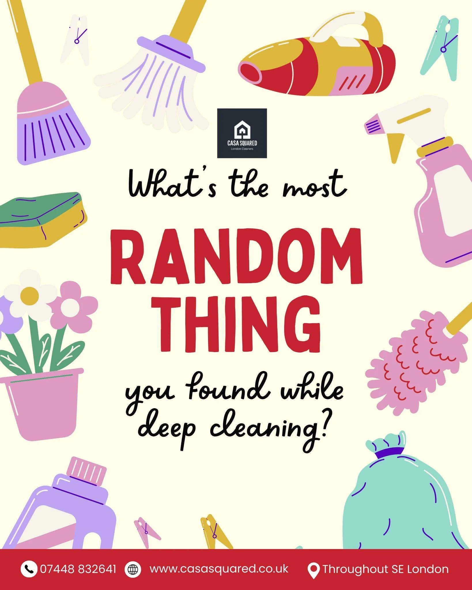 Deep cleaning always comes with surprises 😄🧼

From missing socks to long-lost chargers and random treasures, you never know what you&rsquo;ll uncover during a proper clean 🏡✨ 

That&rsquo;s why a deep clean makes such a big difference&mdash;it ref