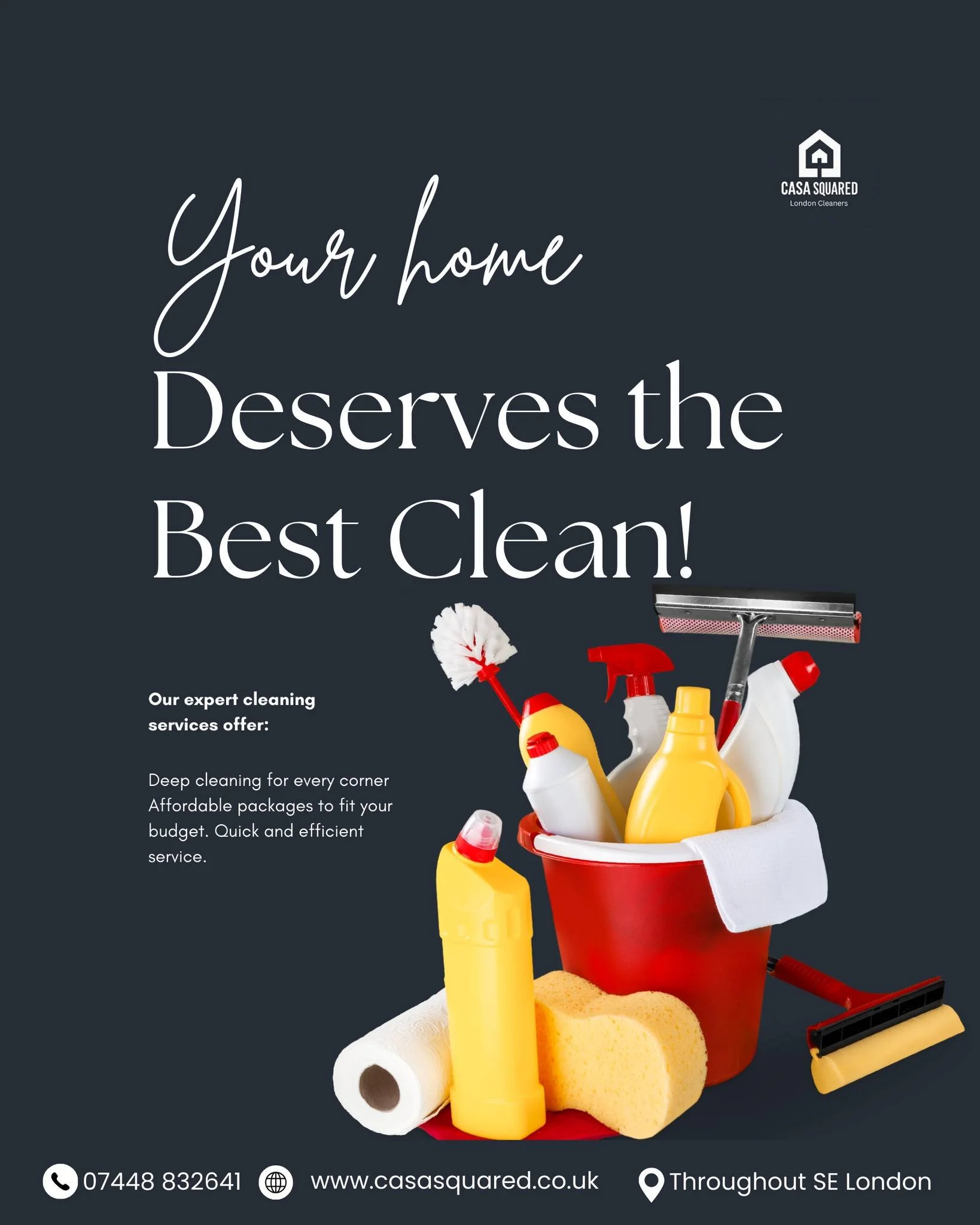 Your home deserves the best clean&mdash;every single time ✨🏡

Casa Squared delivers expert cleaning services designed to keep your space fresh, comfortable, and stress-free 🧼✔️

 From deep cleaning to regular maintenance, our team focuses on qualit