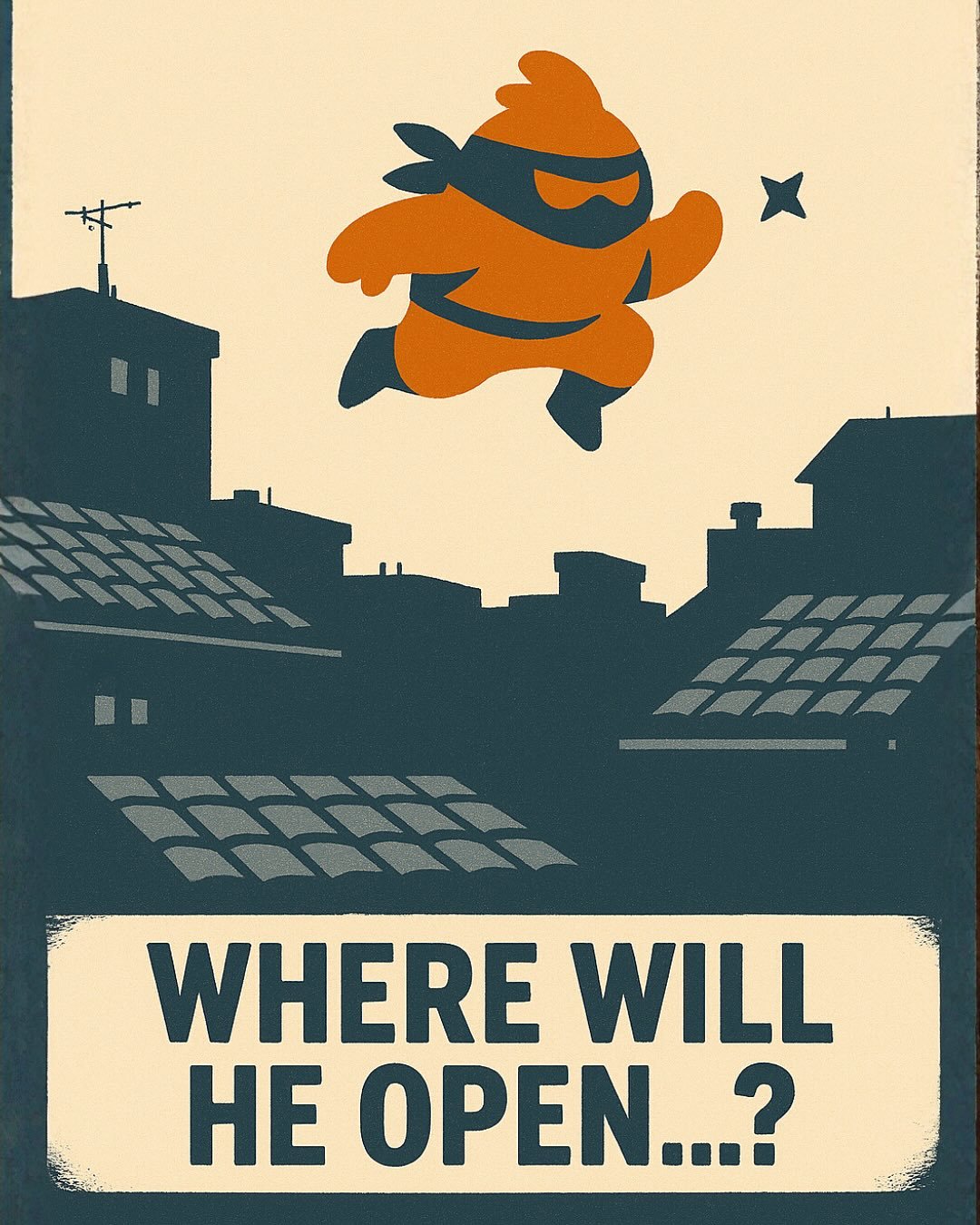 Some saw his shadow in Blokku.
Others swear he&rsquo;s training in Komuna.
Astir heard footsteps on the roof&hellip;
and by the lake, a snorkel and a chicken&nbsp;comb&nbsp;appeared.

#YAKU #FireAndFry #TiranaEats #WhereWillYAKUStrike #ComingSoon