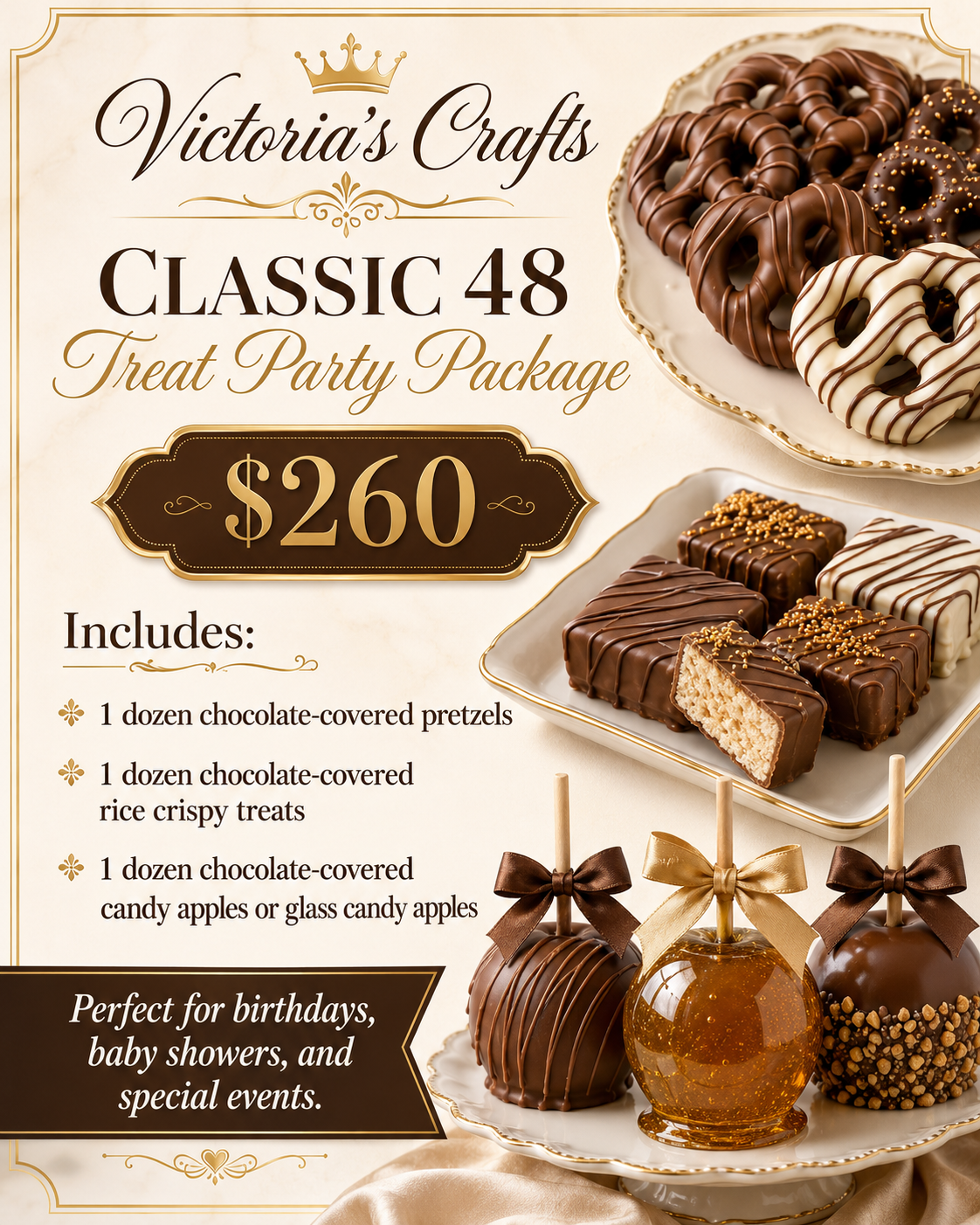Victoria's Crafts 48 Treat Party Package