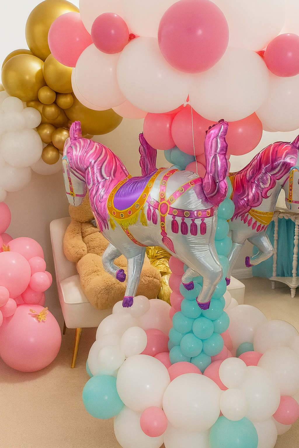 Grab-and-Go Spinning Horse Carousel