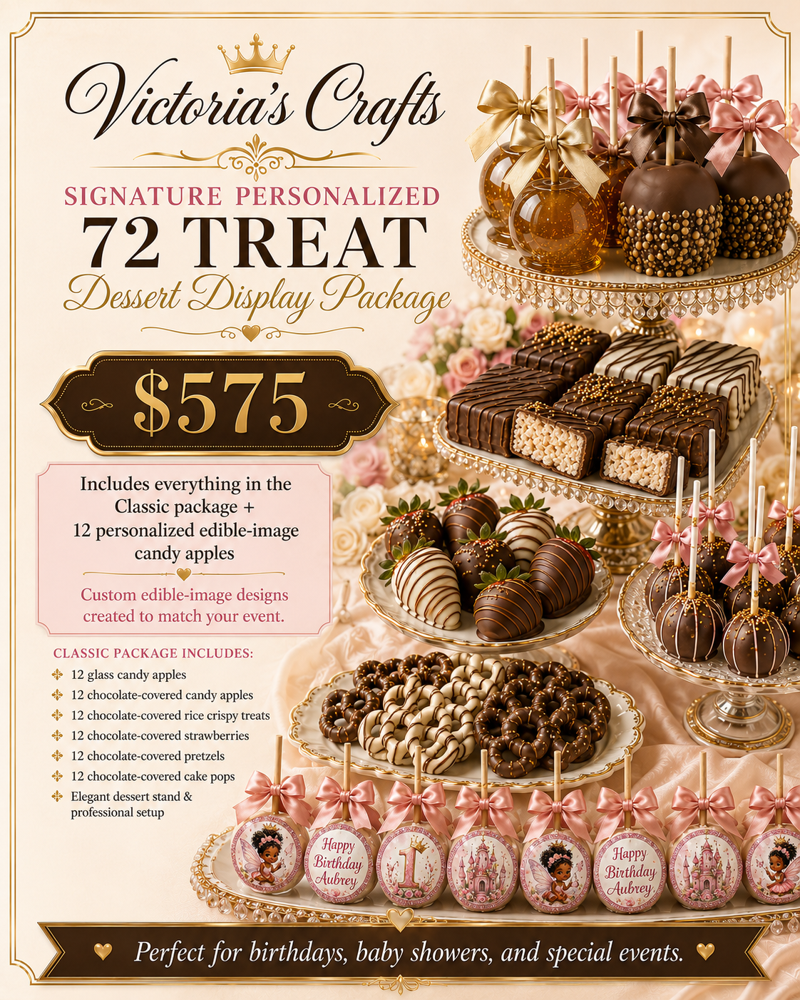 Victoria's Crafts 72 Treats Party Package
