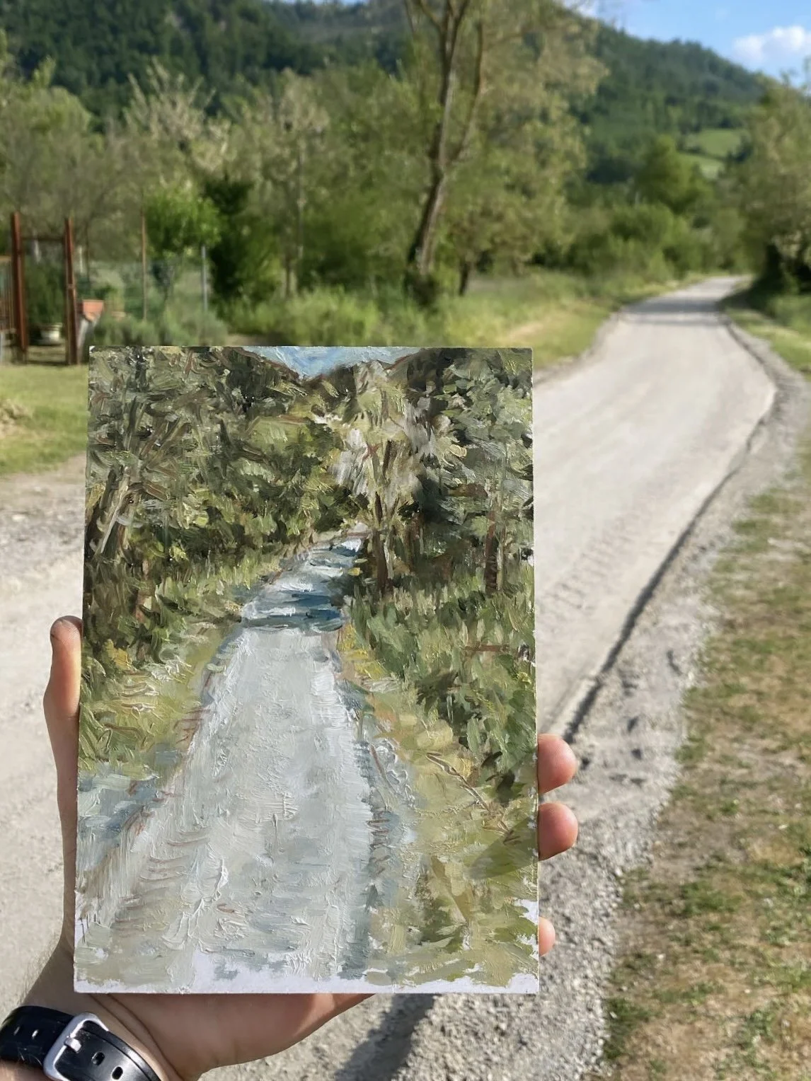 'Plein air study in Pian Di Venola, Italy'