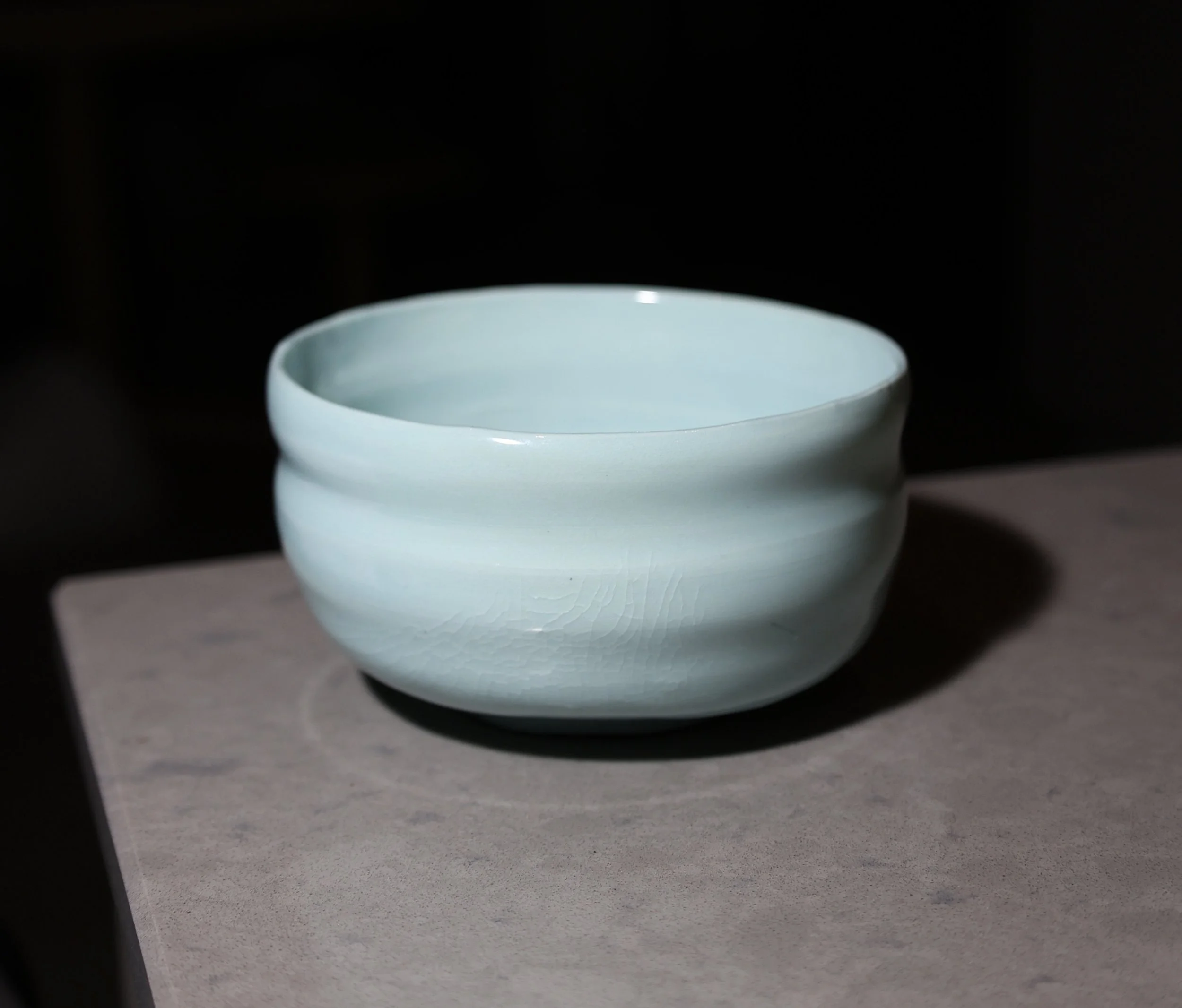 porcelain bowl with celadon glaze