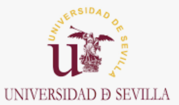 Logo de l'Universidad de Sevilla avec un arbre central et le nom de l'université en dessous.