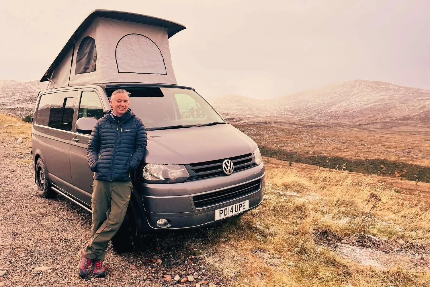 Paul Morgan of TXM Campers, Campervan Hire Inverness with one of his vehicles