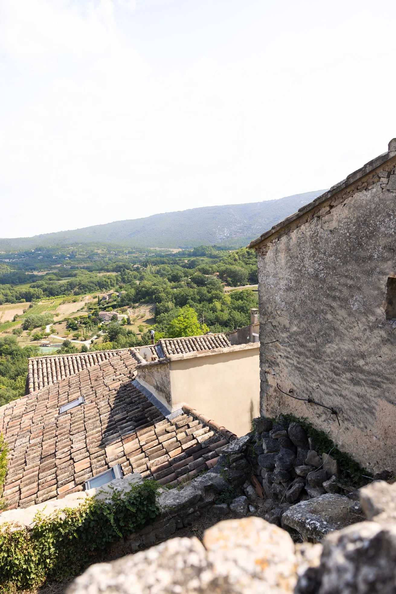 Lacoste Luberon France rooftop view