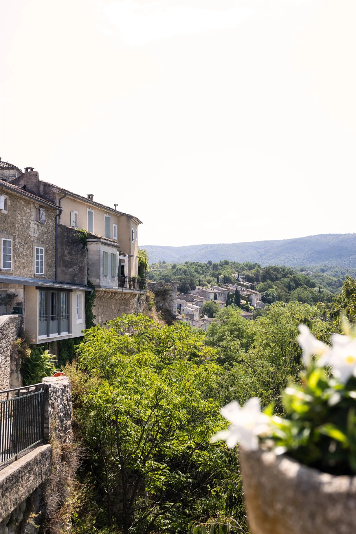 View from Place de l'Herloge Menerbes France