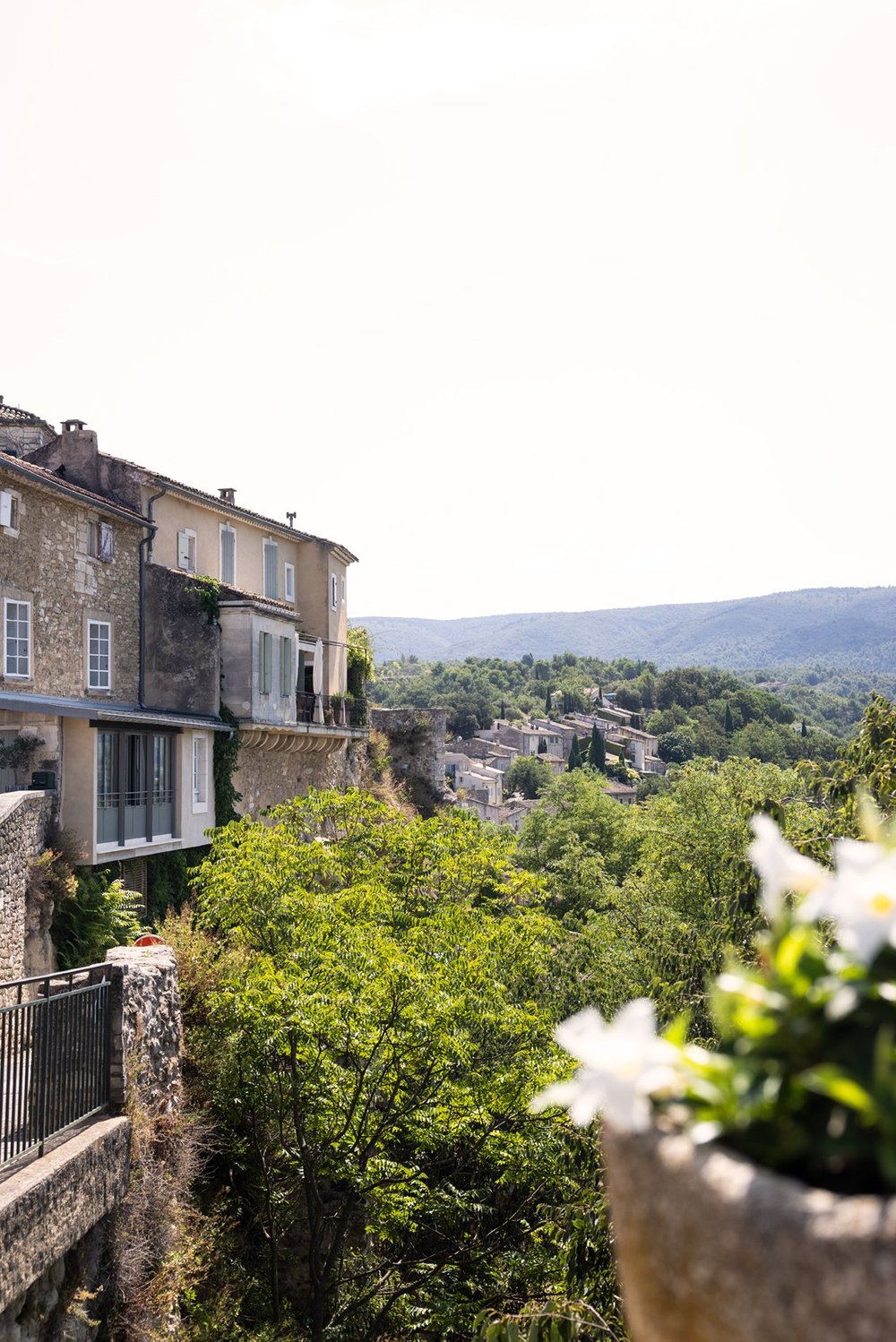 View from Place de l'Herloge Menerbes France