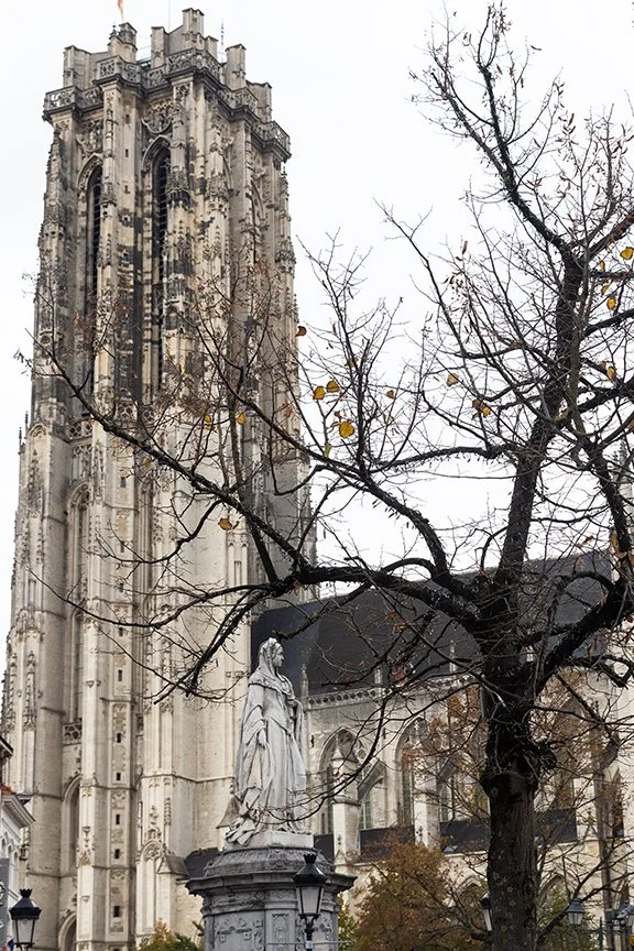 St. Rumbold's Cathedral and the Statue of Margaret of Austria