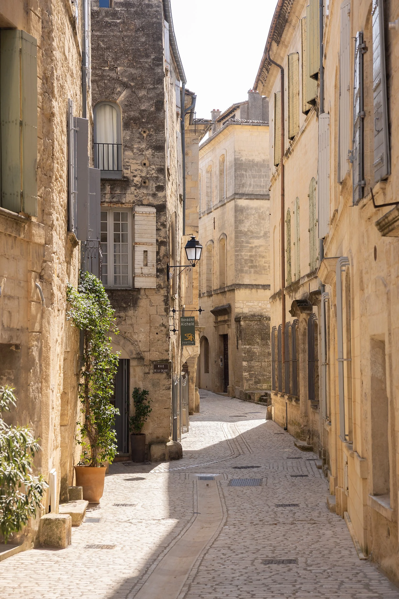 Rue du Dr Blanchard in Uzes, France