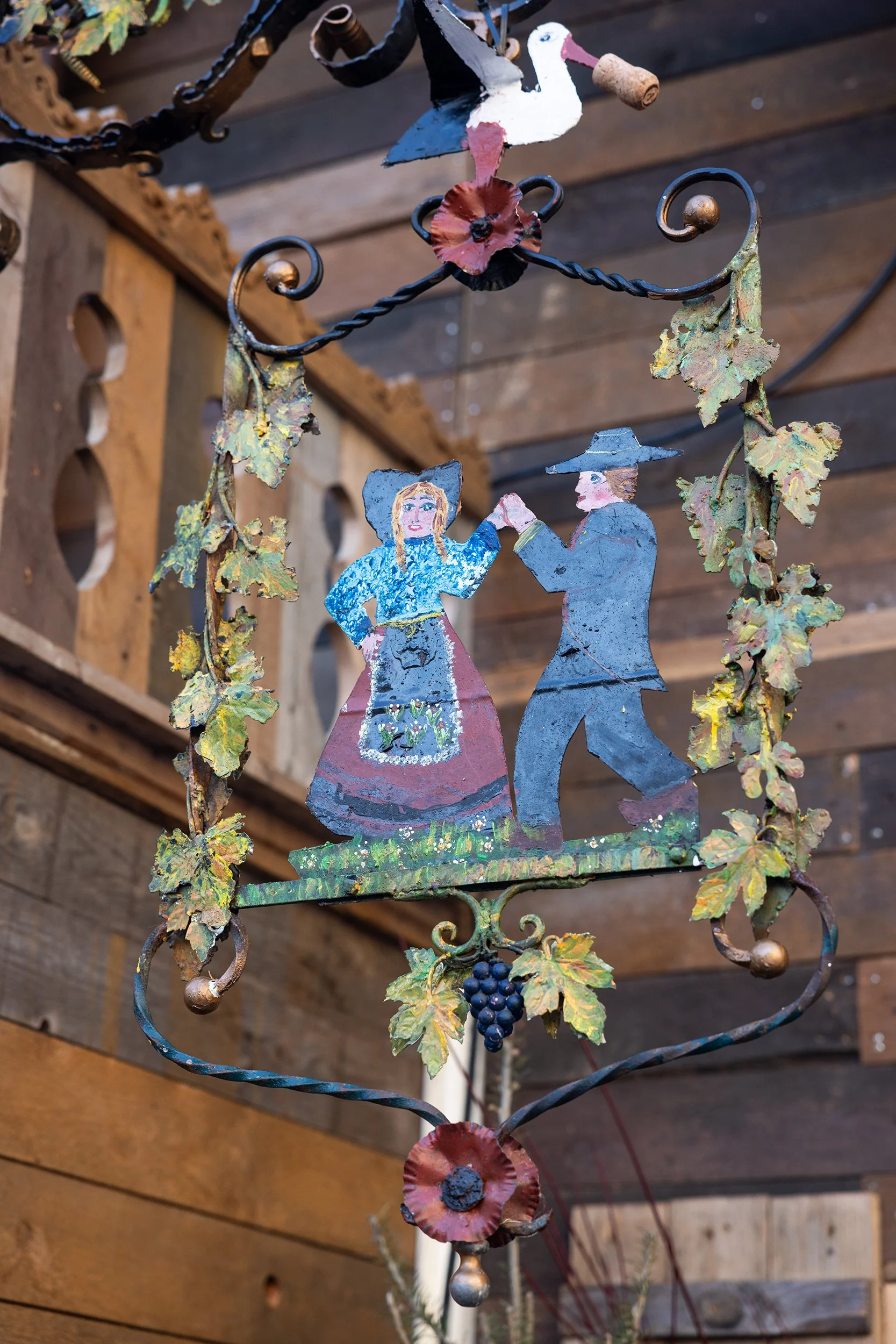 Signage at the German Market for Aux Traditions d’Alsace restaurant