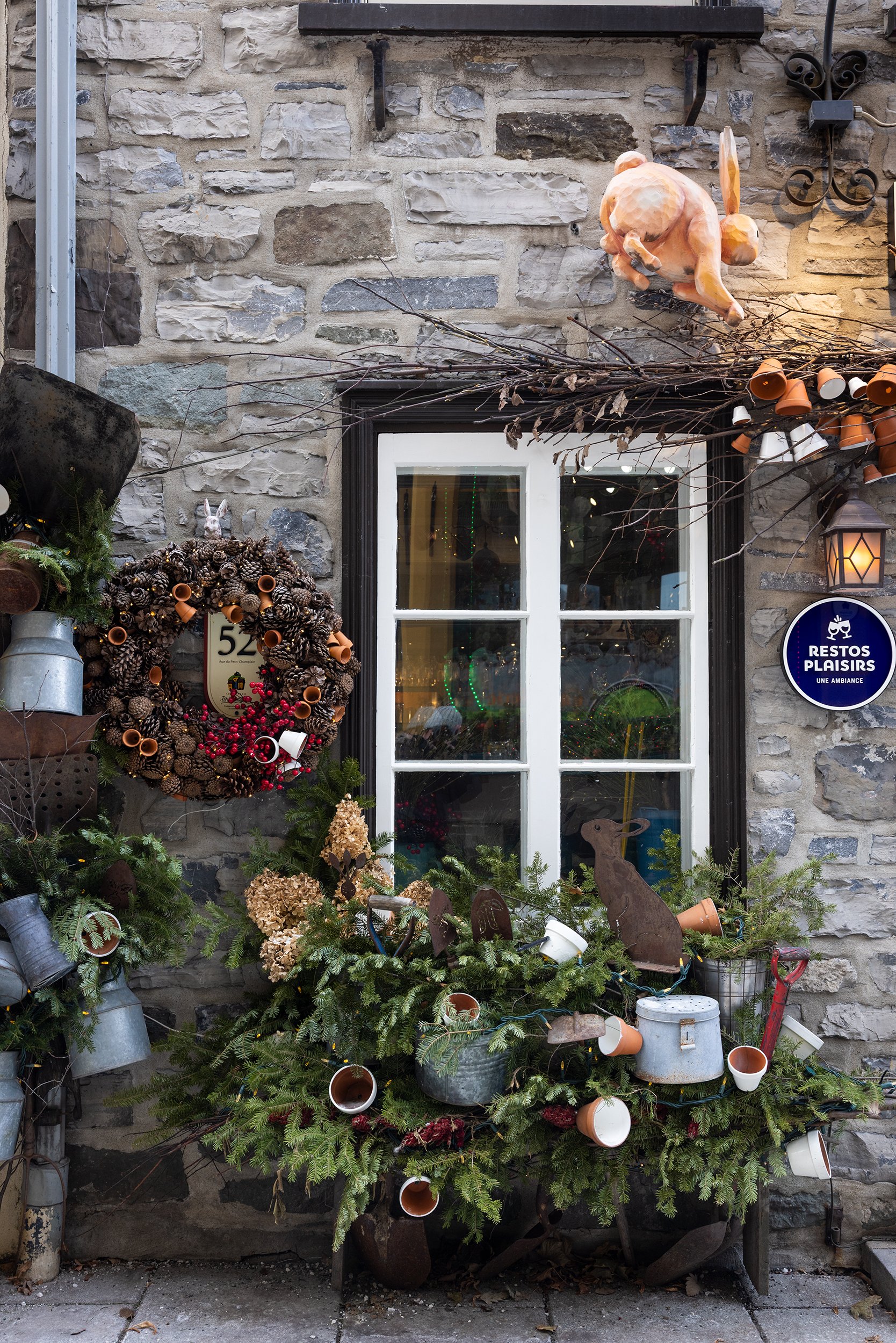 Exterior of Le Lapin Sauté in Quebec City, Canada