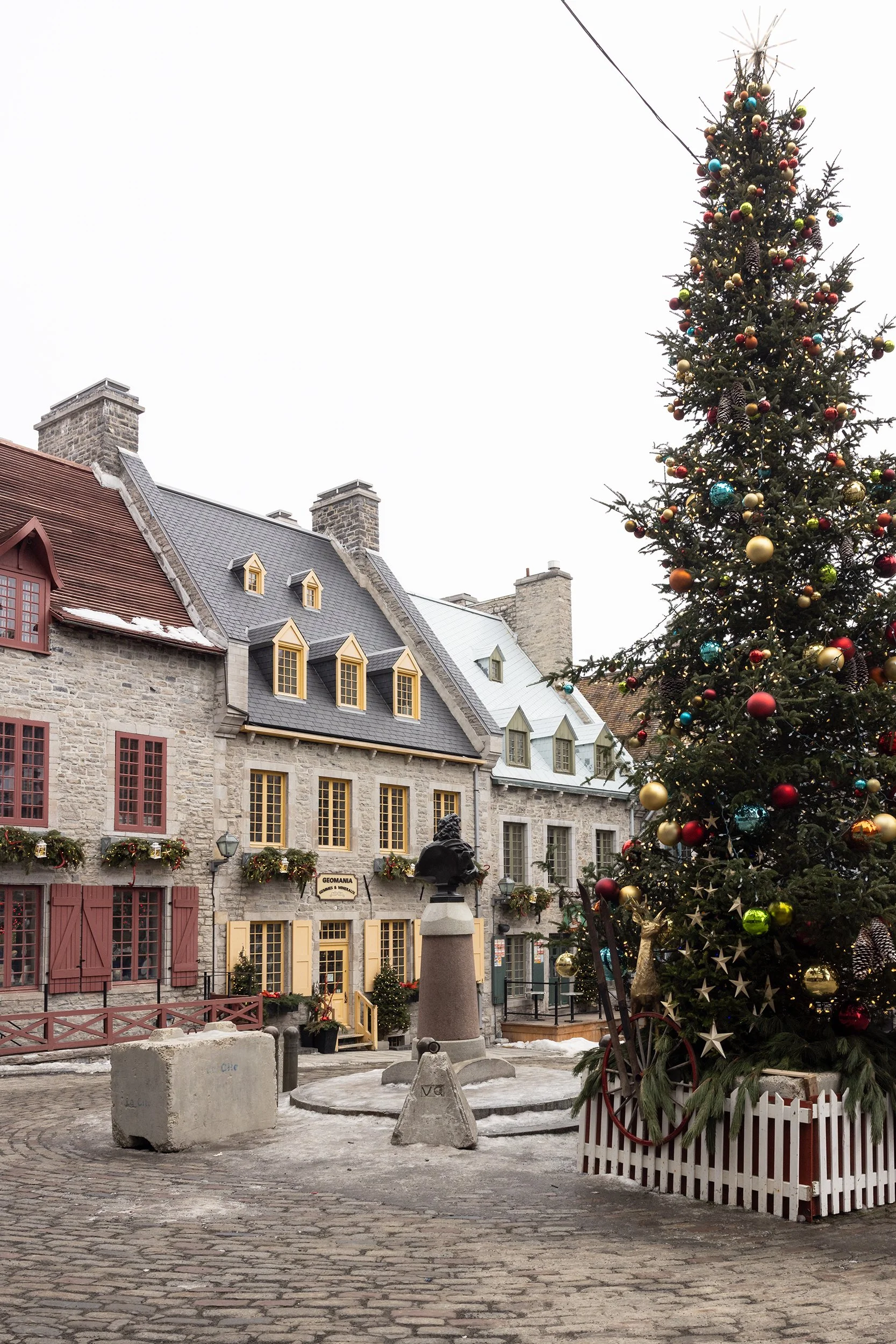 Place Royale in Quebec City at Christmas