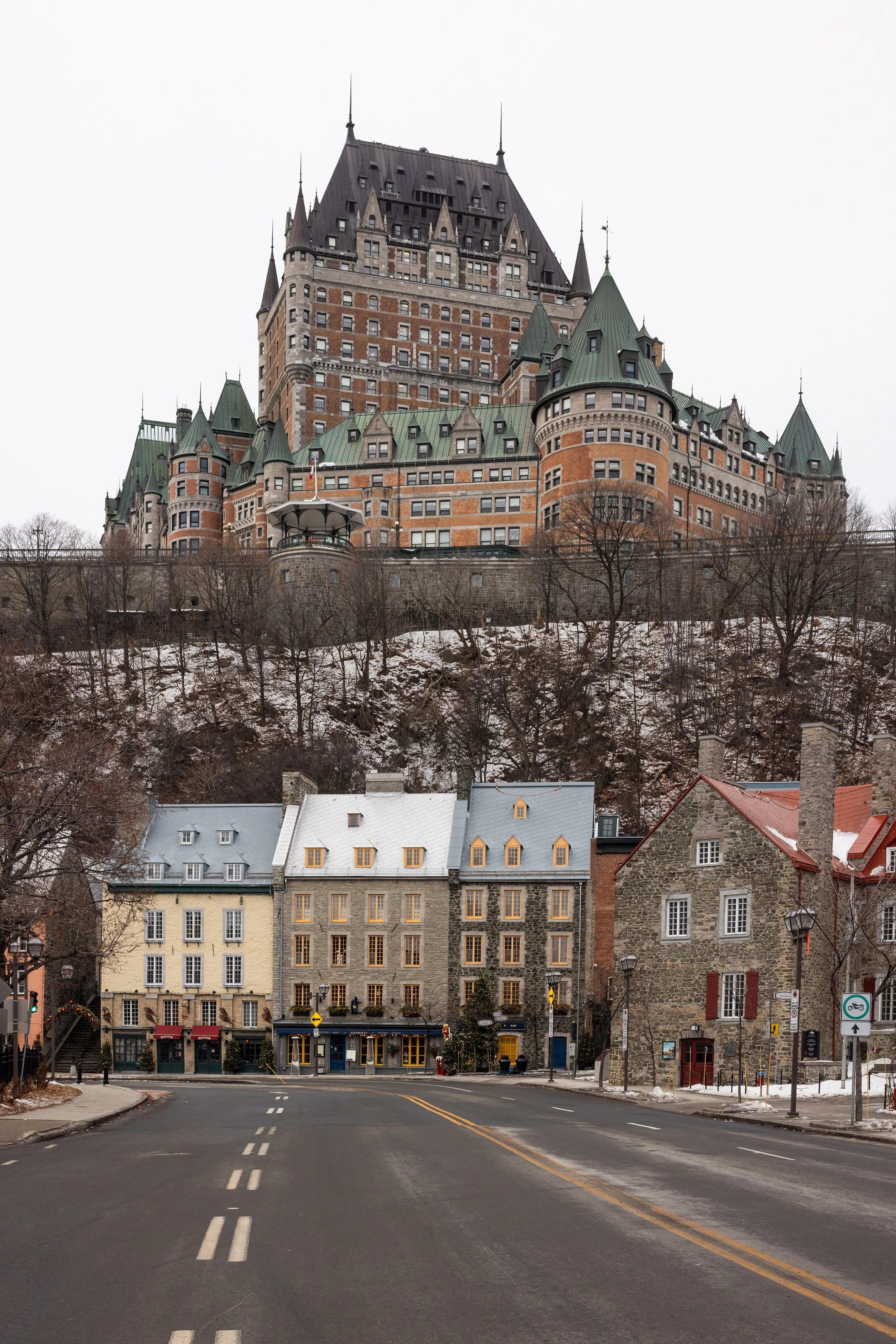 Lower Town and the Château Frontenac in the Upper Town, Quebec City