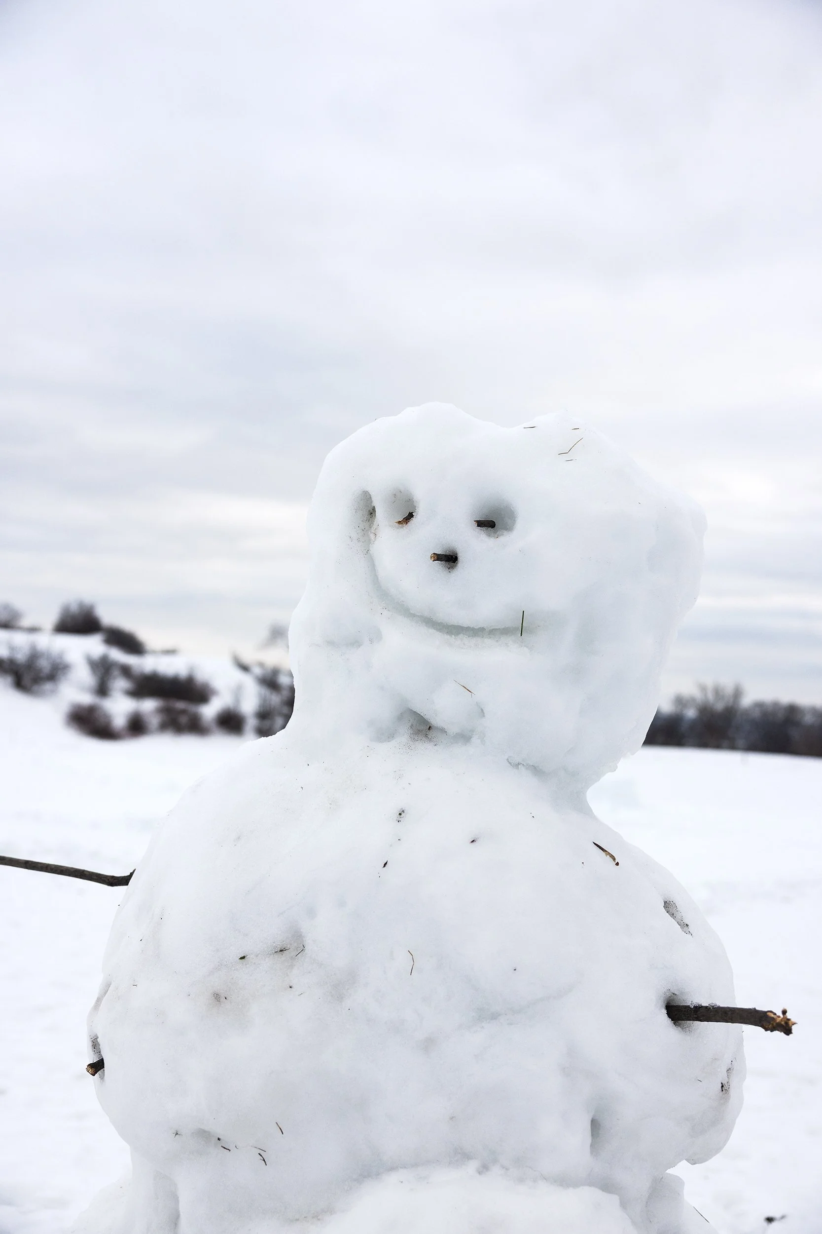 Snowman at the Plains of Abraham, Quebec