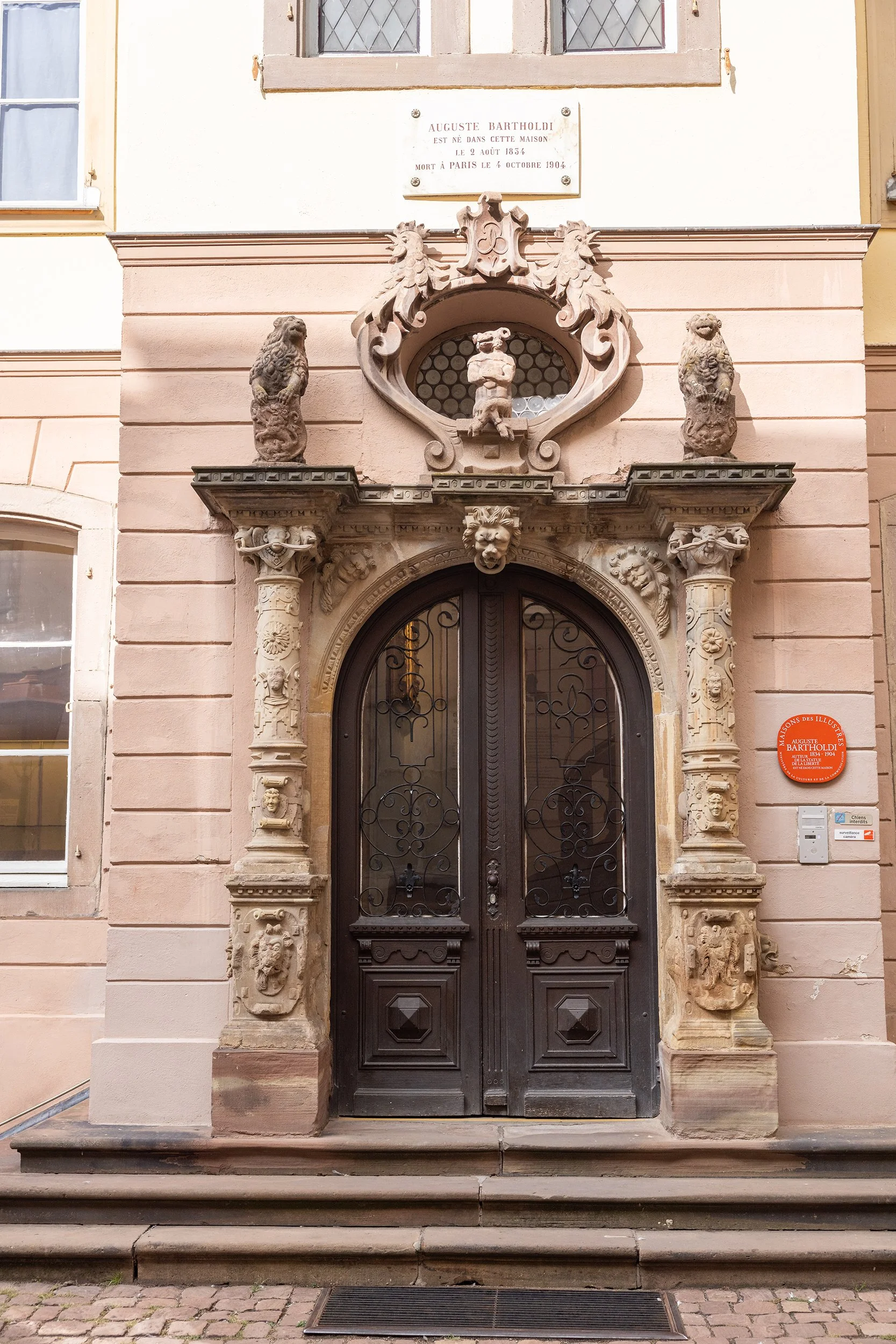Bartholdi Museum entry door, Colmar, France