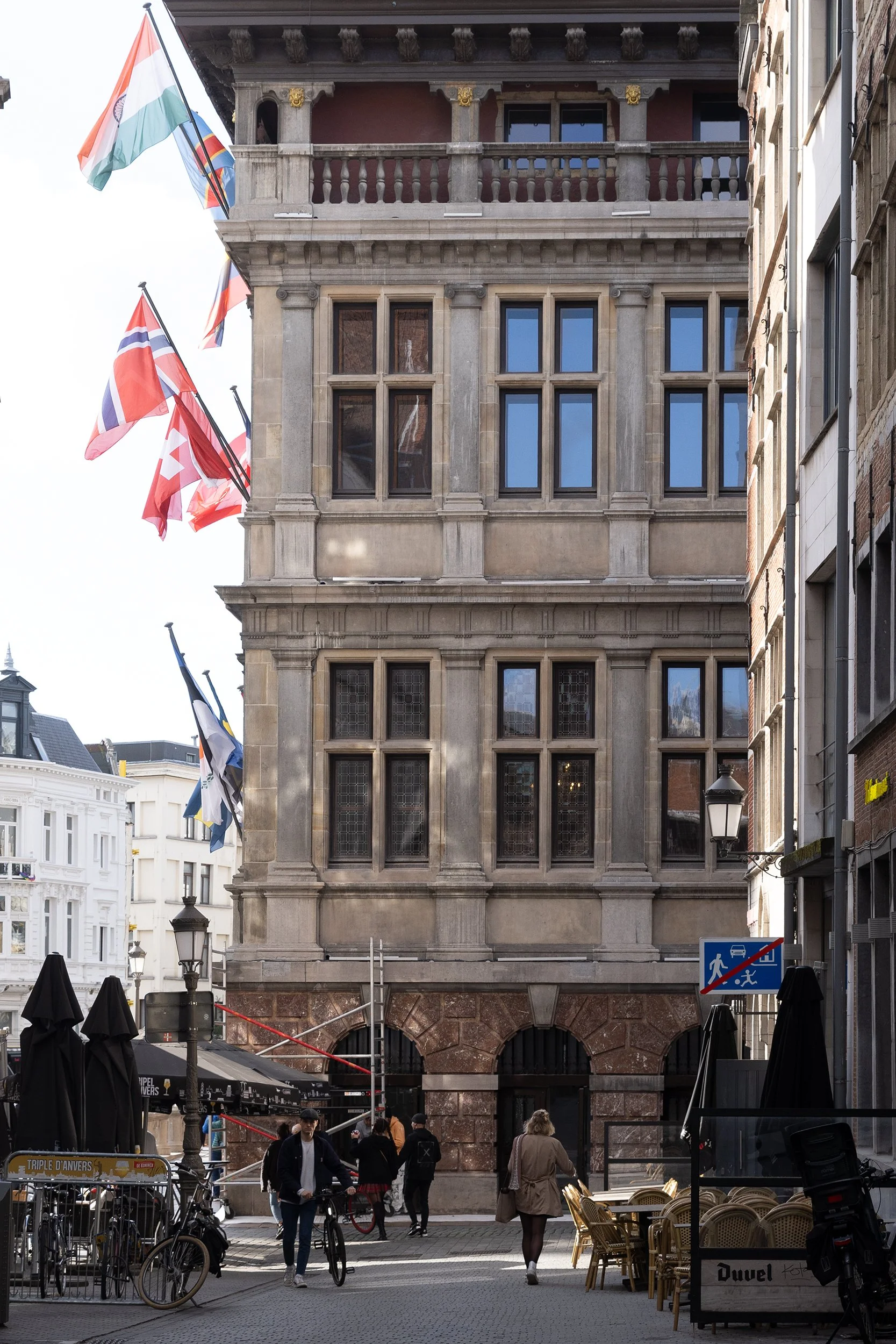Braderijstraat in Antwerp, Belgium