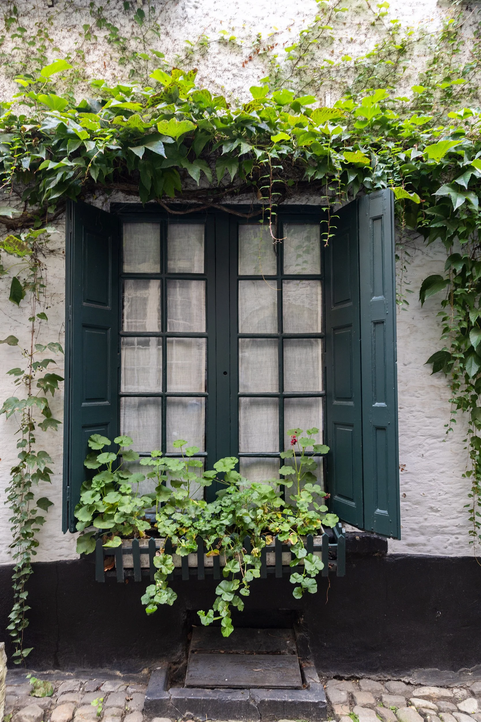 Window at Vlaeykensgang, Antwerp, Belgium