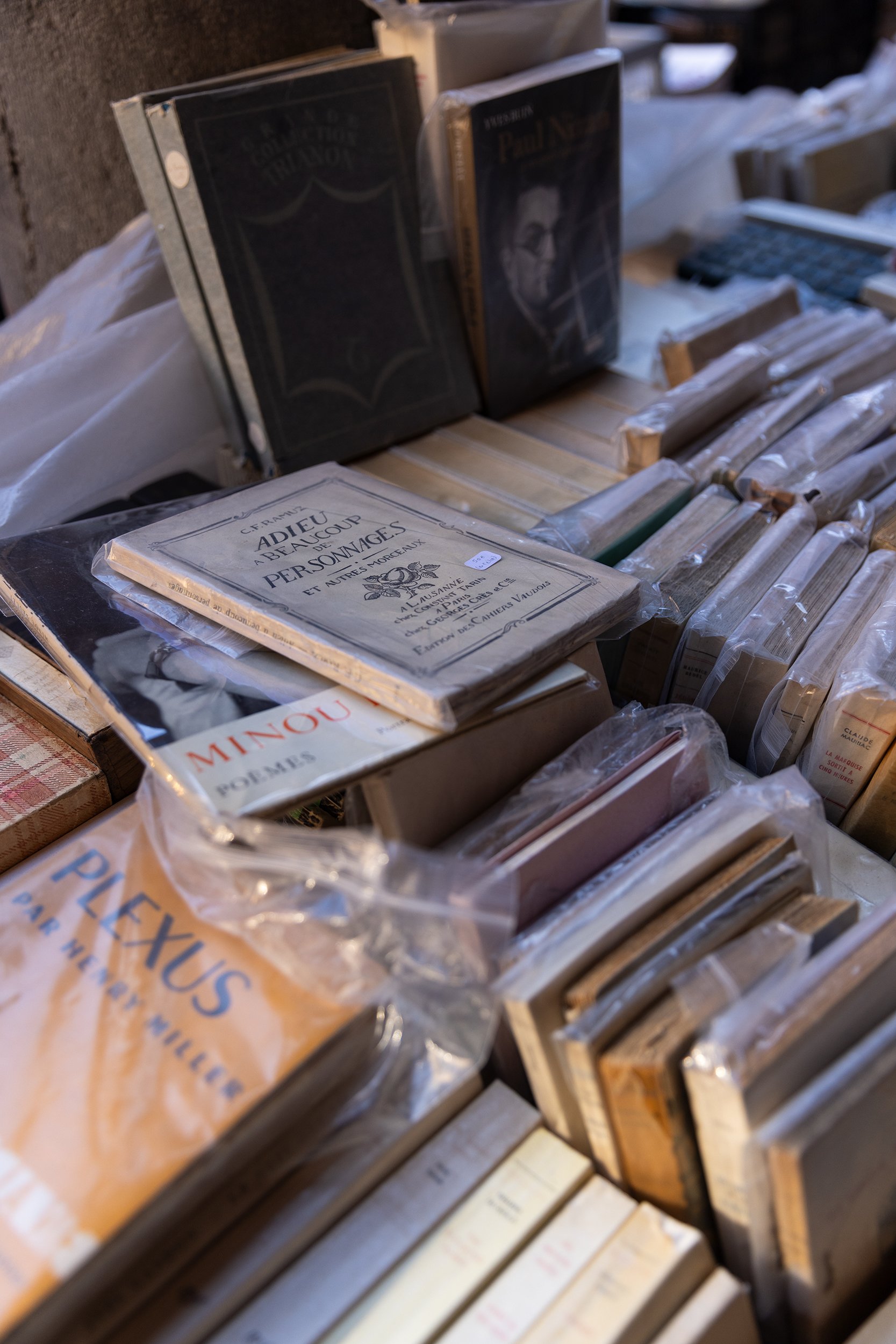 Old Book Mart at the Vieille Bourse, Lille, France