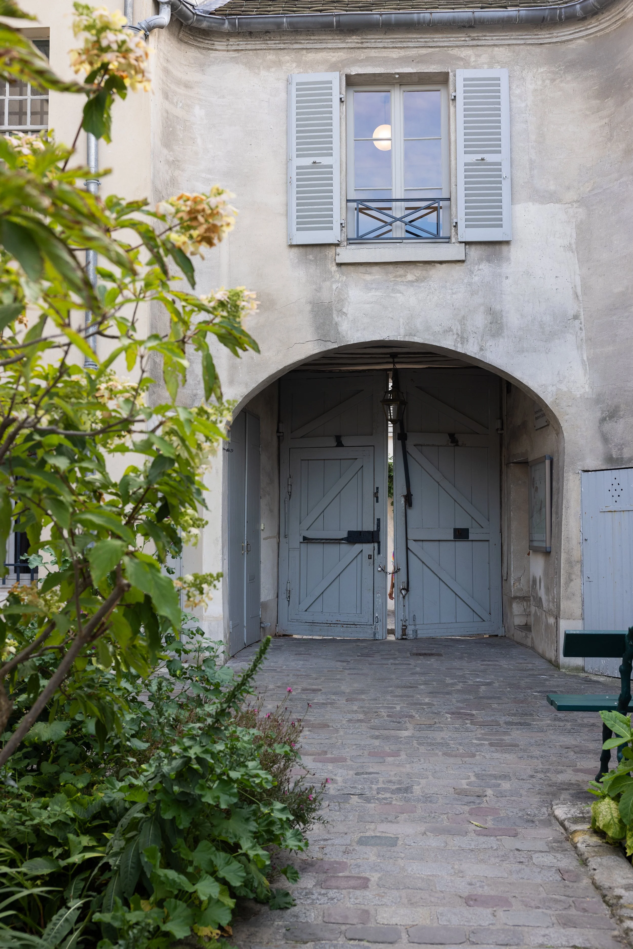 Courtyard at the Jardins Renoir, Montmartre